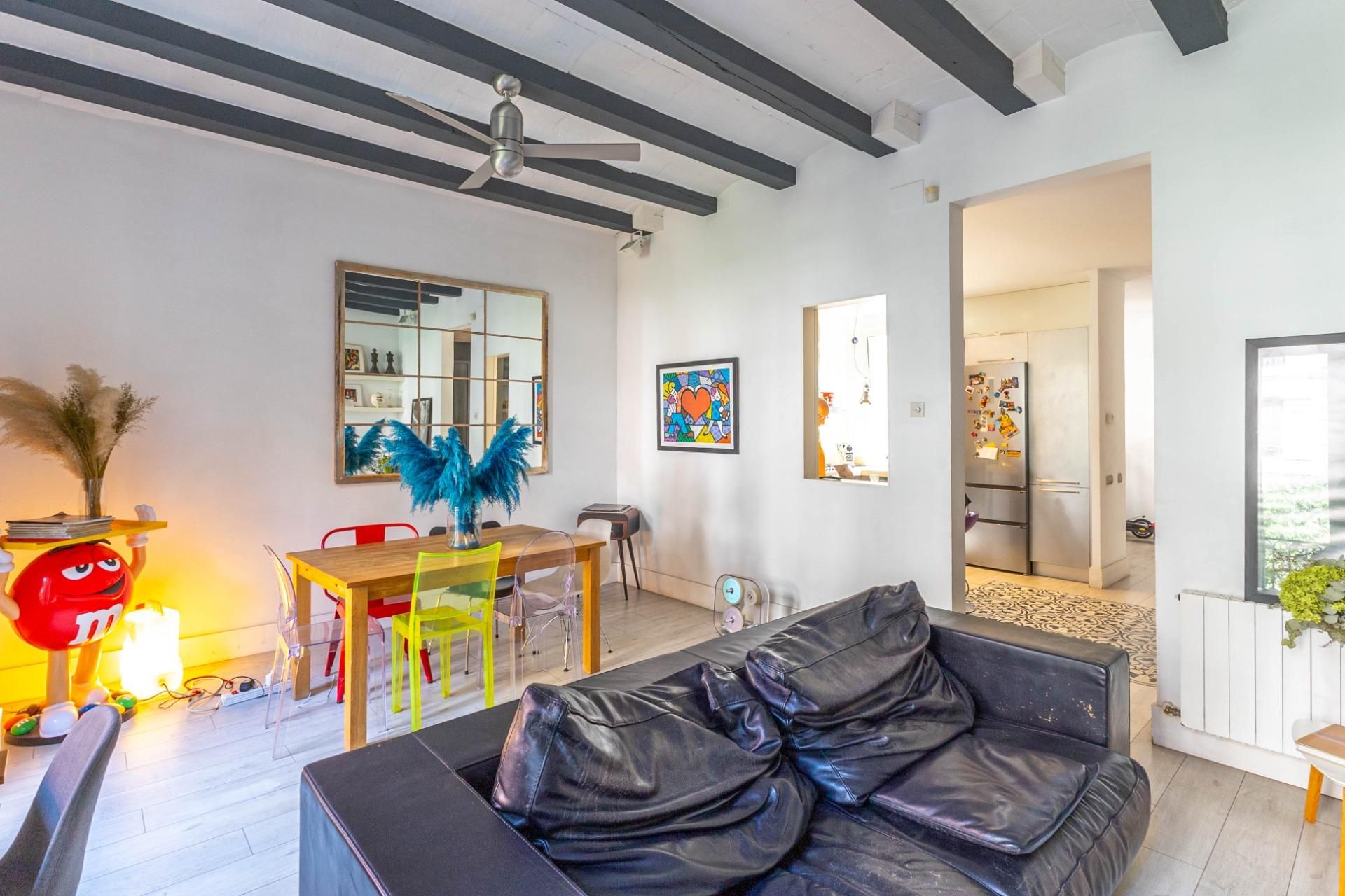 Sala d'estar de Pis en venda en  Barcelona Capital amb Aire condicionat, Calefacció i Parquet