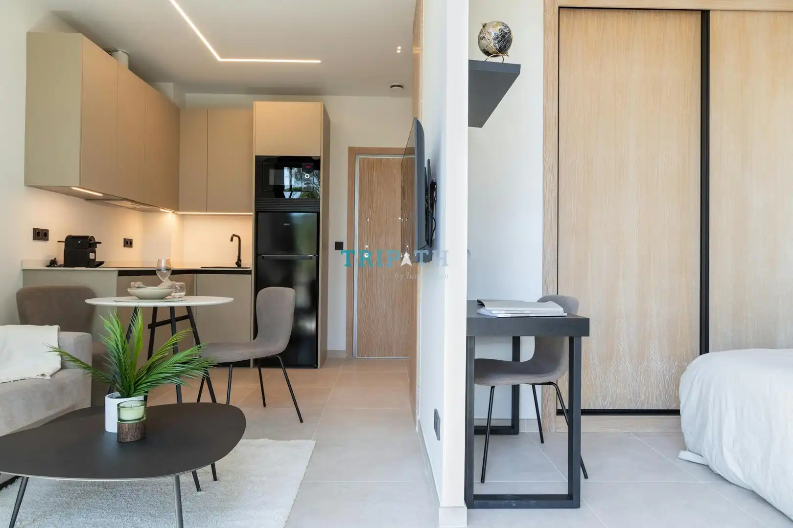 Cocina de Piso para compartir en Alcorcón con Aire acondicionado, Amueblado y Lavadora