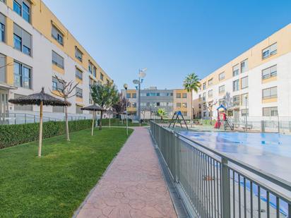 Exterior view of Flat for sale in  Granada Capital  with Heating, Private garden and Terrace