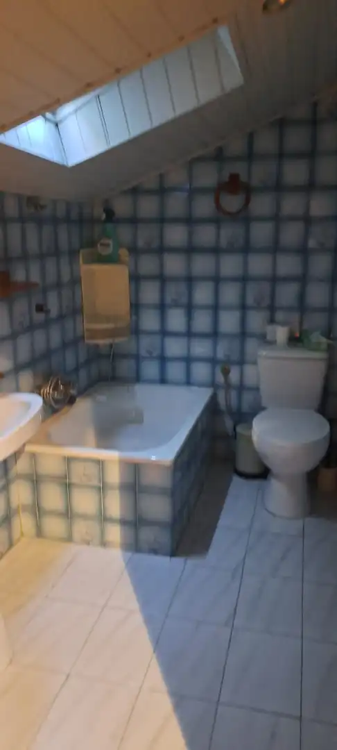 Badezimmer von Wohnung zum Verkauf in Ourense Capital  mit Heizung, Parkett und Terrasse