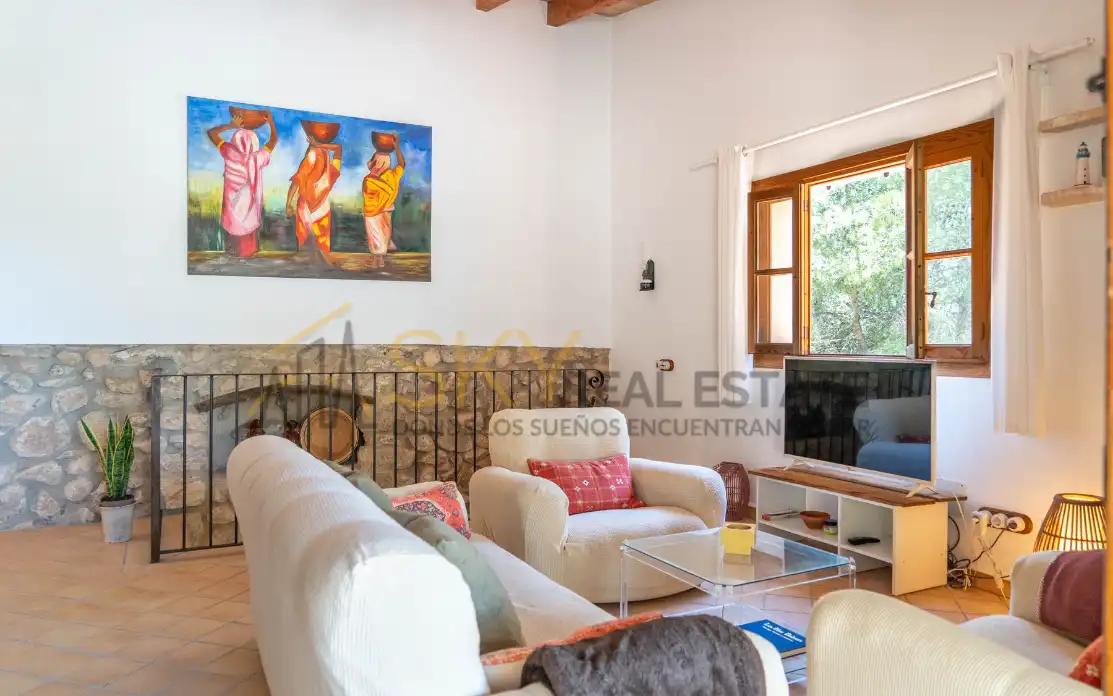 Living room of Houses for sale in Andratx  with Private garden, Terrace and Storage room