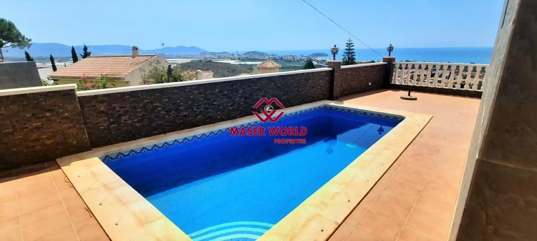 Piscina de Casa o xalet en venda en Mazarrón amb Jardí privat, Terrassa i Piscina