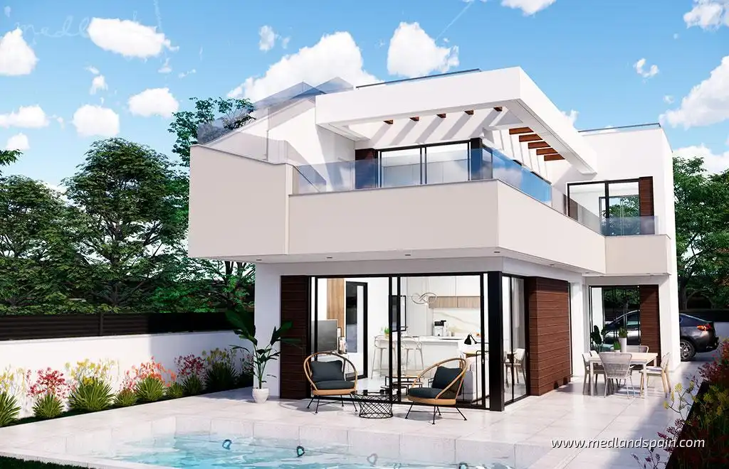 Chalet con piscina en venta en El Pinar de Campoverde