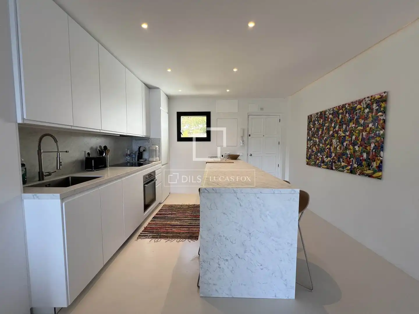 Kitchen of Flat for rent in Santa Eulària des Riu  with Air Conditioner, Furnished and Balcony