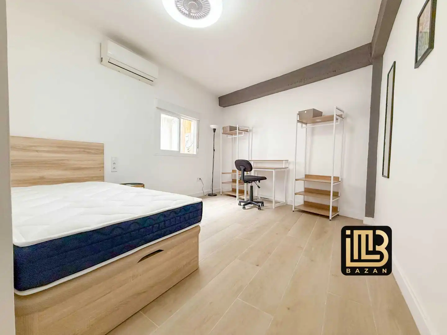 Schlafzimmer von Wohnung zur untervermieten in Málaga mit Klimaanlage und Möbliert
