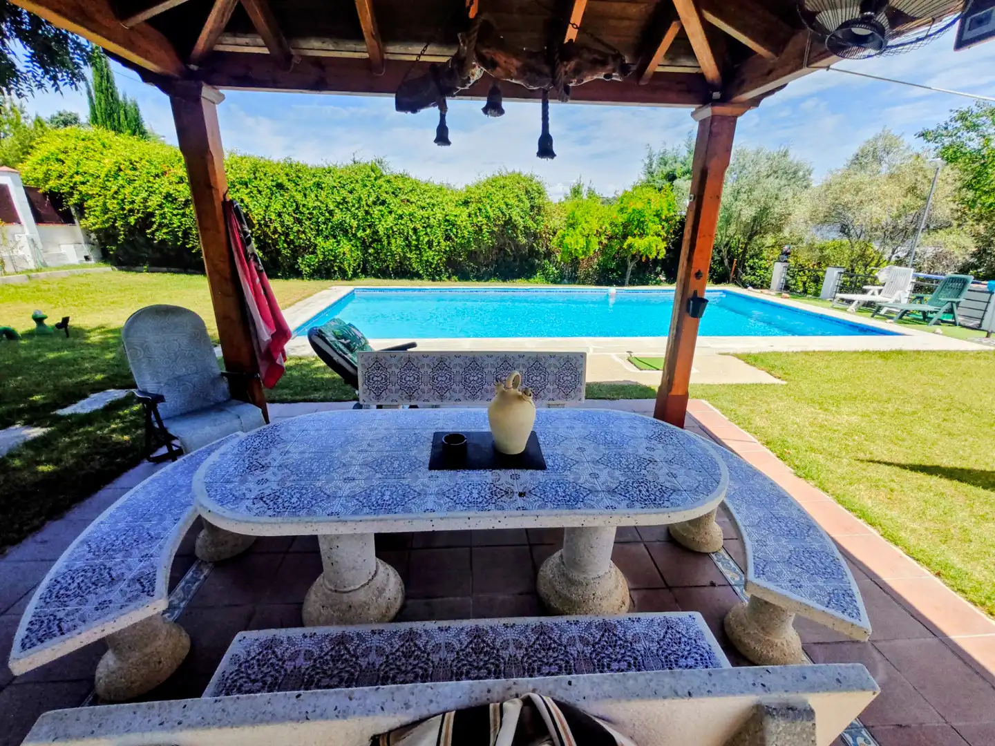 Terraza de Casa o chalet en venta en El Casar de Escalona con Aire acondicionado, Calefacción y Jardín privado