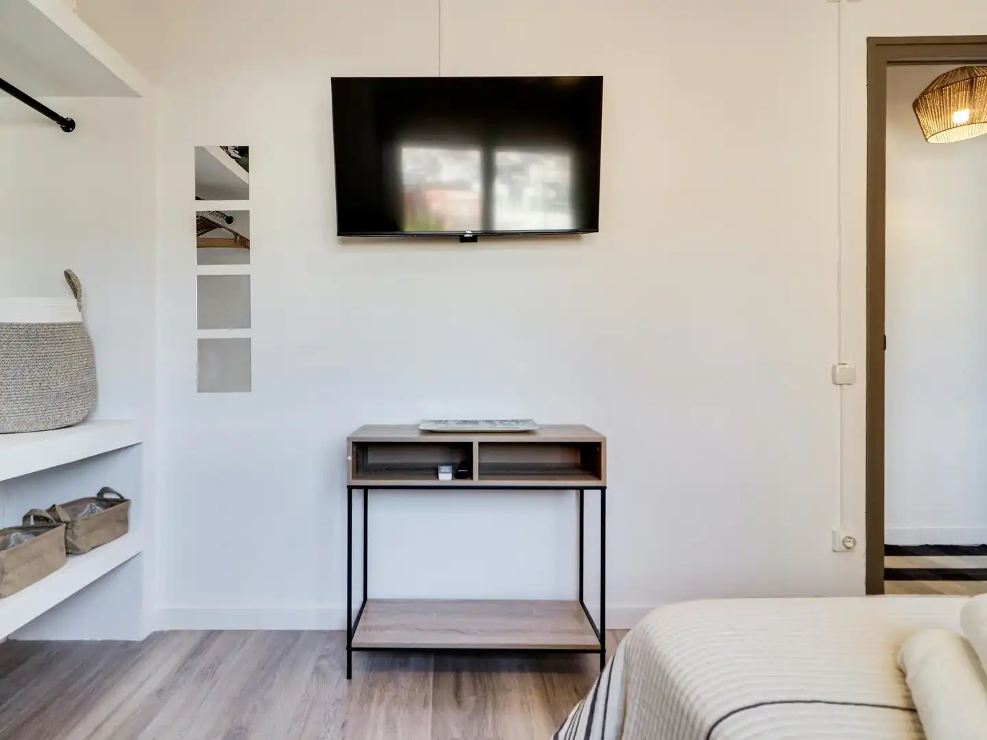 Schlafzimmer von Wohnung zur untervermieten in Barcelona mit Heizung, Privatgarten und Möbliert