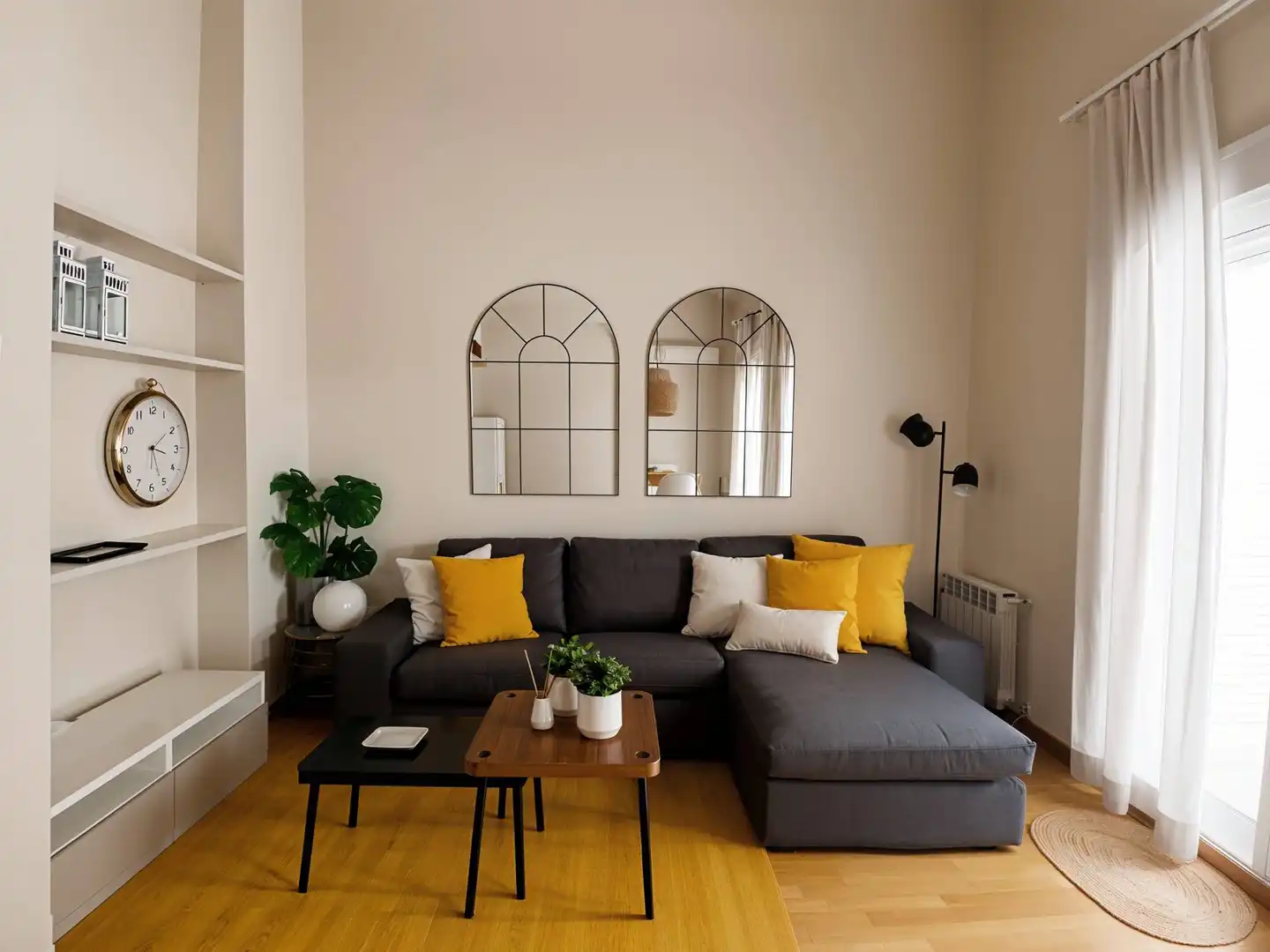 Sala de estar de Ático de alquiler en Cartagena con Aire acondicionado, Calefacción y Parquet