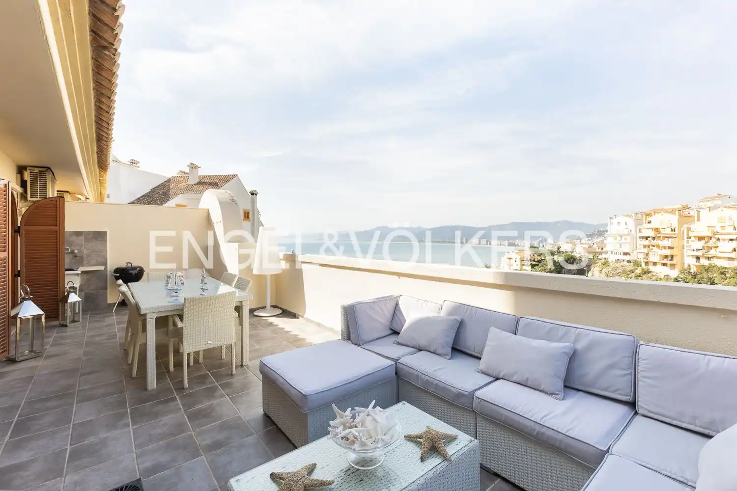 Terraza de Ático de alquiler en Cullera con Aire acondicionado, Calefacción y Parquet