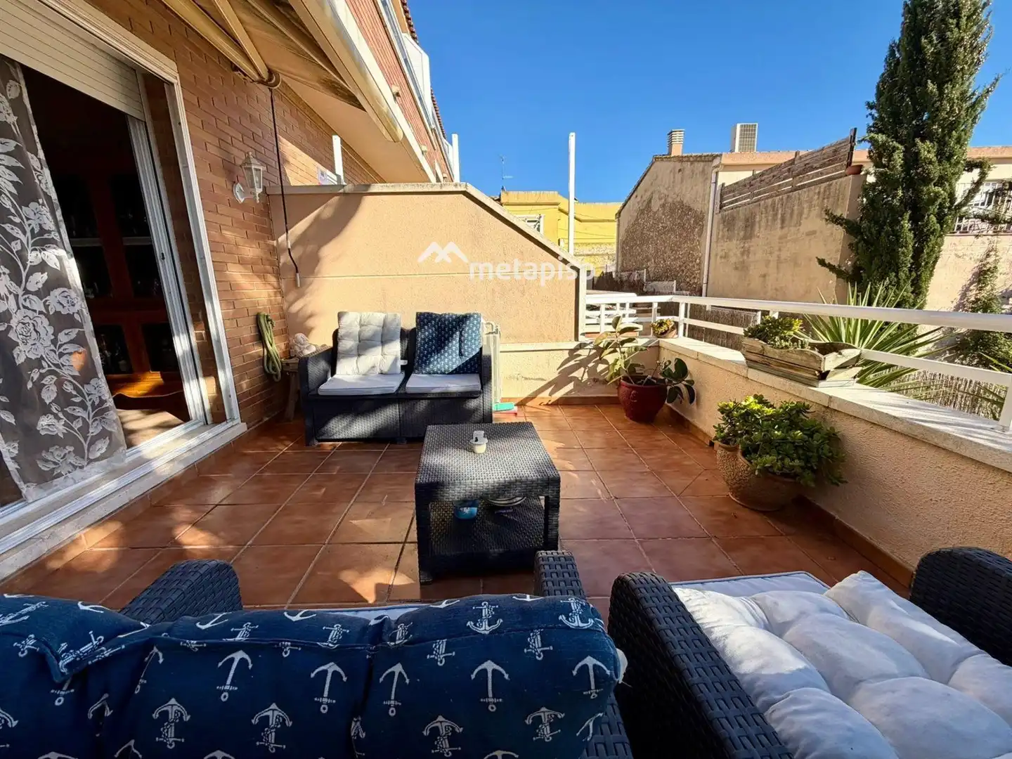 Terrassa de Casa adosada en venda en Sant Jaume dels Domenys amb Terrassa, Piscina i Piscina comunitària