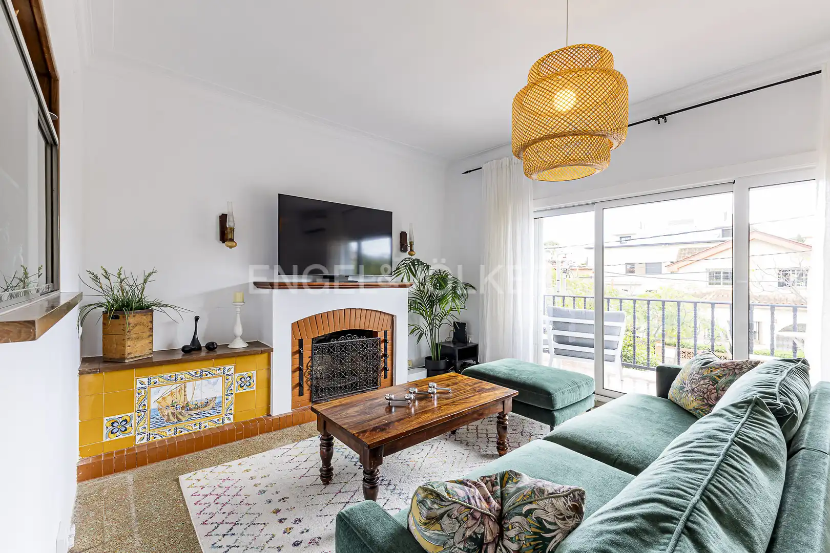Living room of Flat for rent in Castelldefels  with Air Conditioner, Heating and Private garden