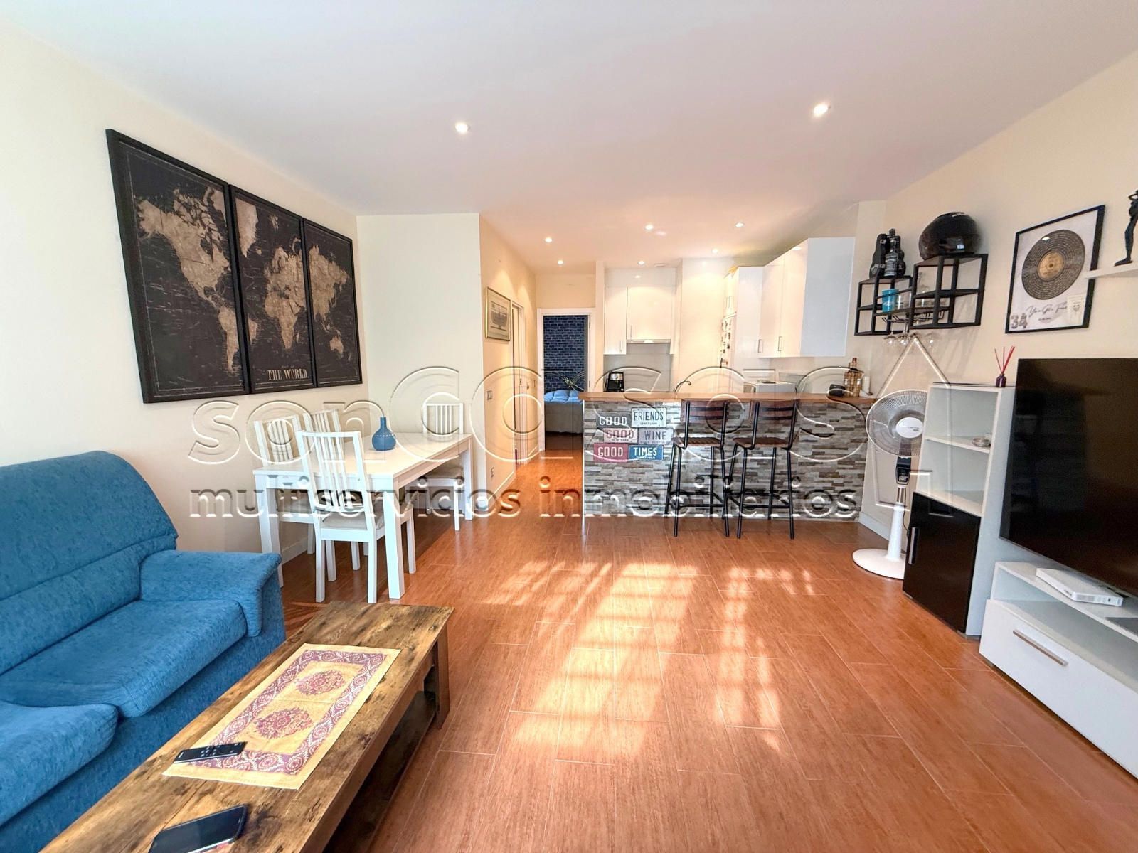 Living room of Apartment to rent in  Madrid Capital  with Air Conditioner, Heating and Terrace