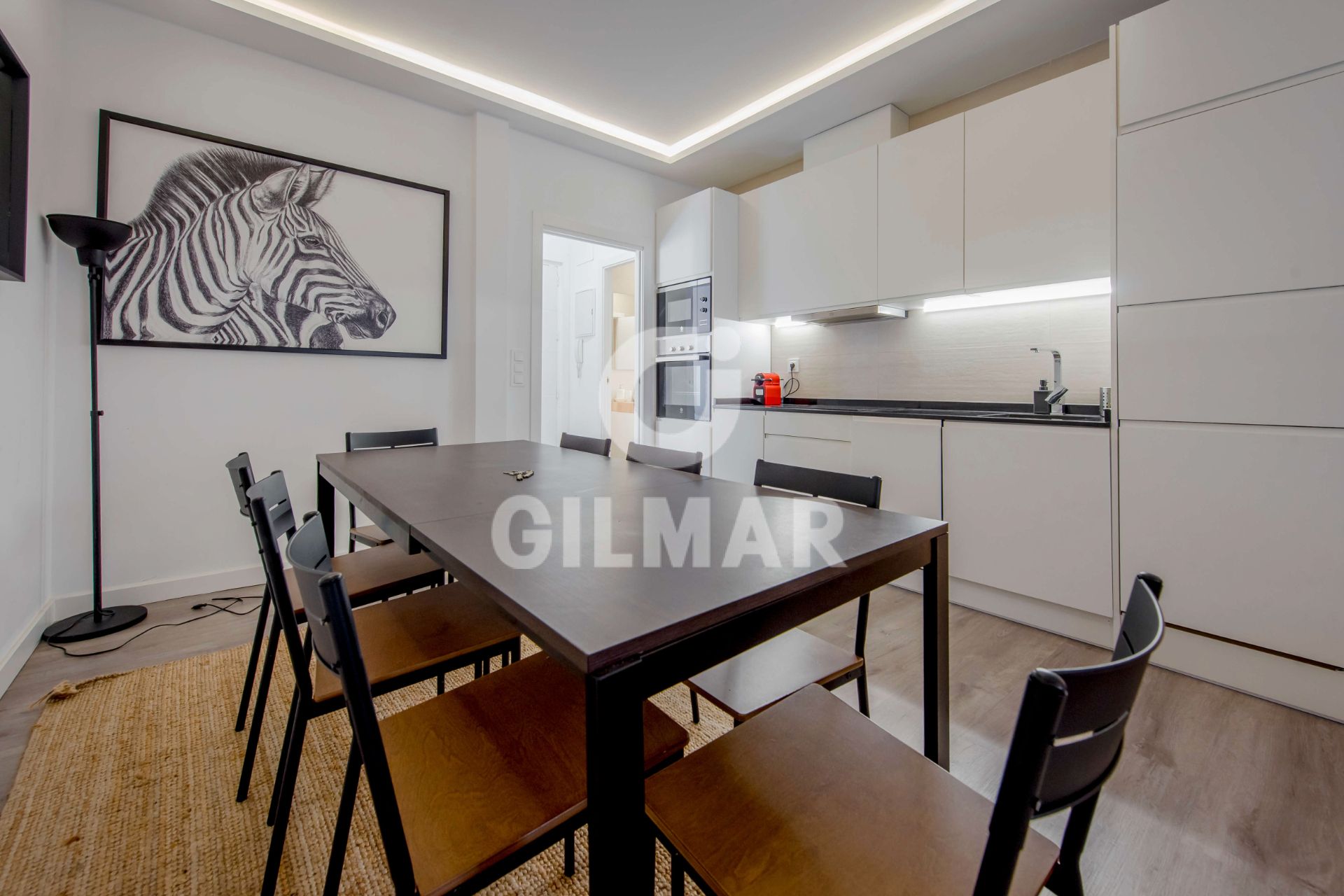 Dining room of Flat for sale in  Madrid Capital  with Air Conditioner, Heating and Terrace