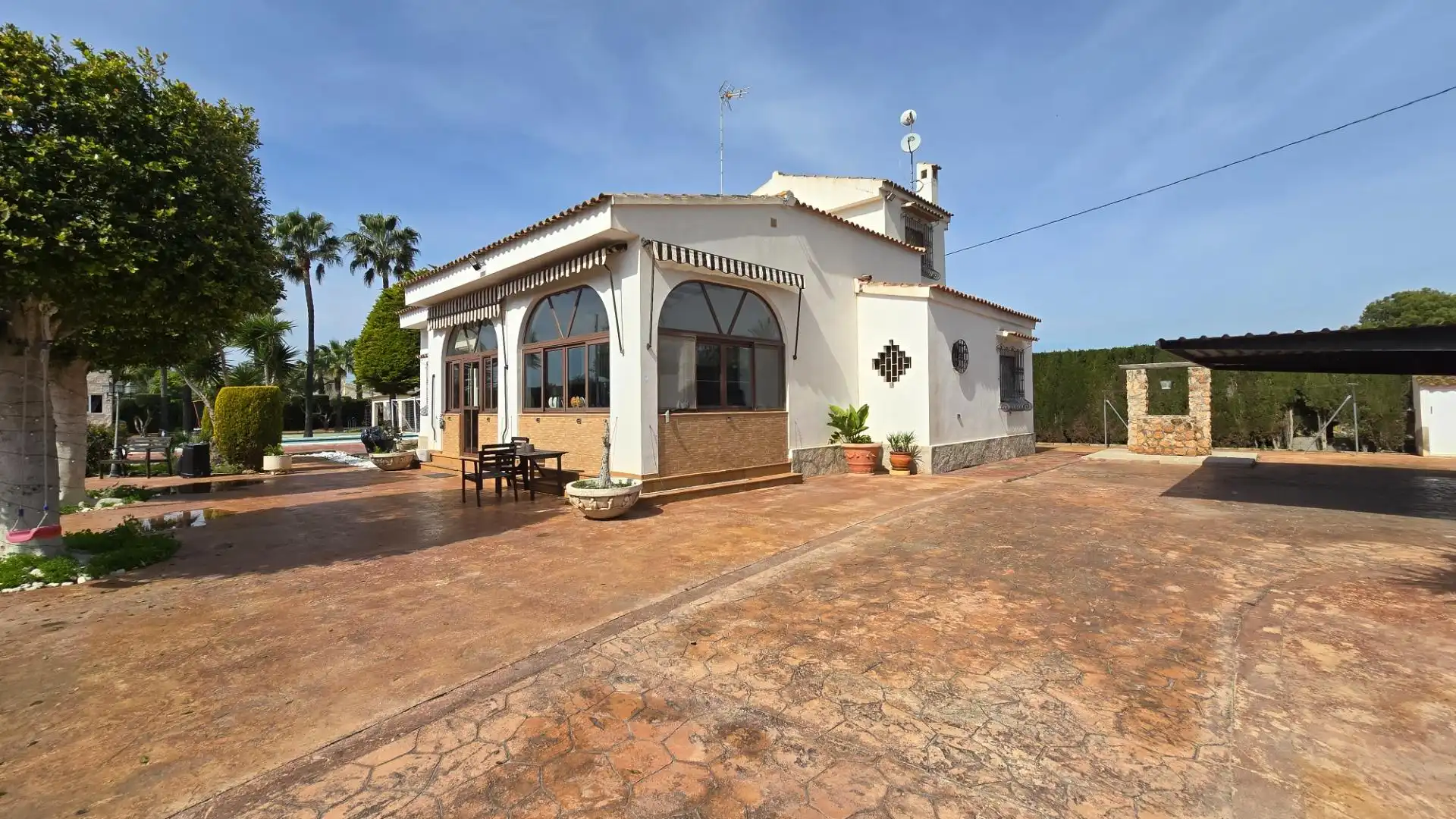Exterior view of Houses for sale in Elche / Elx  with Air Conditioner, Private garden and Terrace