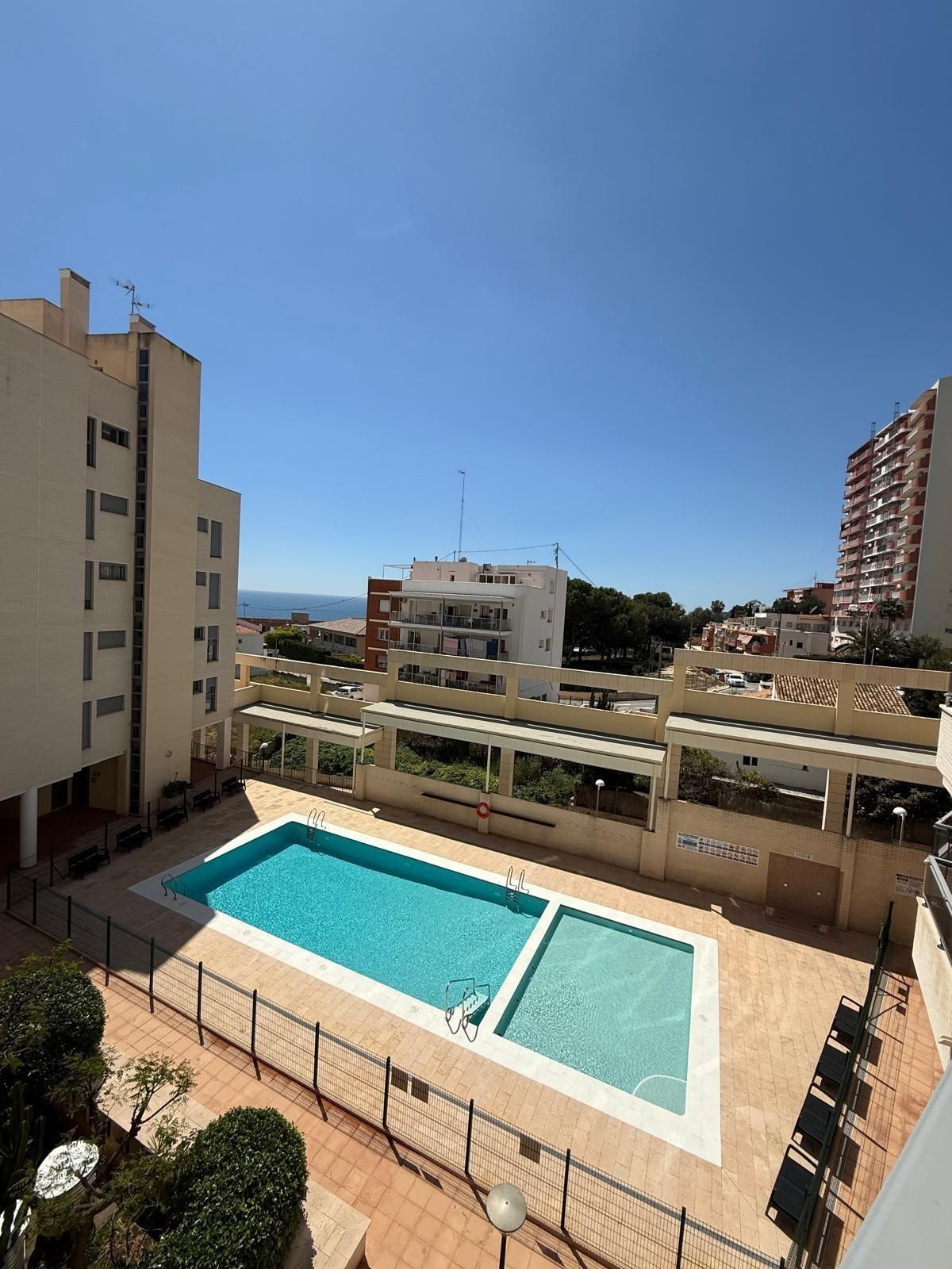 Swimming pool of Apartment for sale in Calpe / Calp  with Air Conditioner, Heating and Private garden