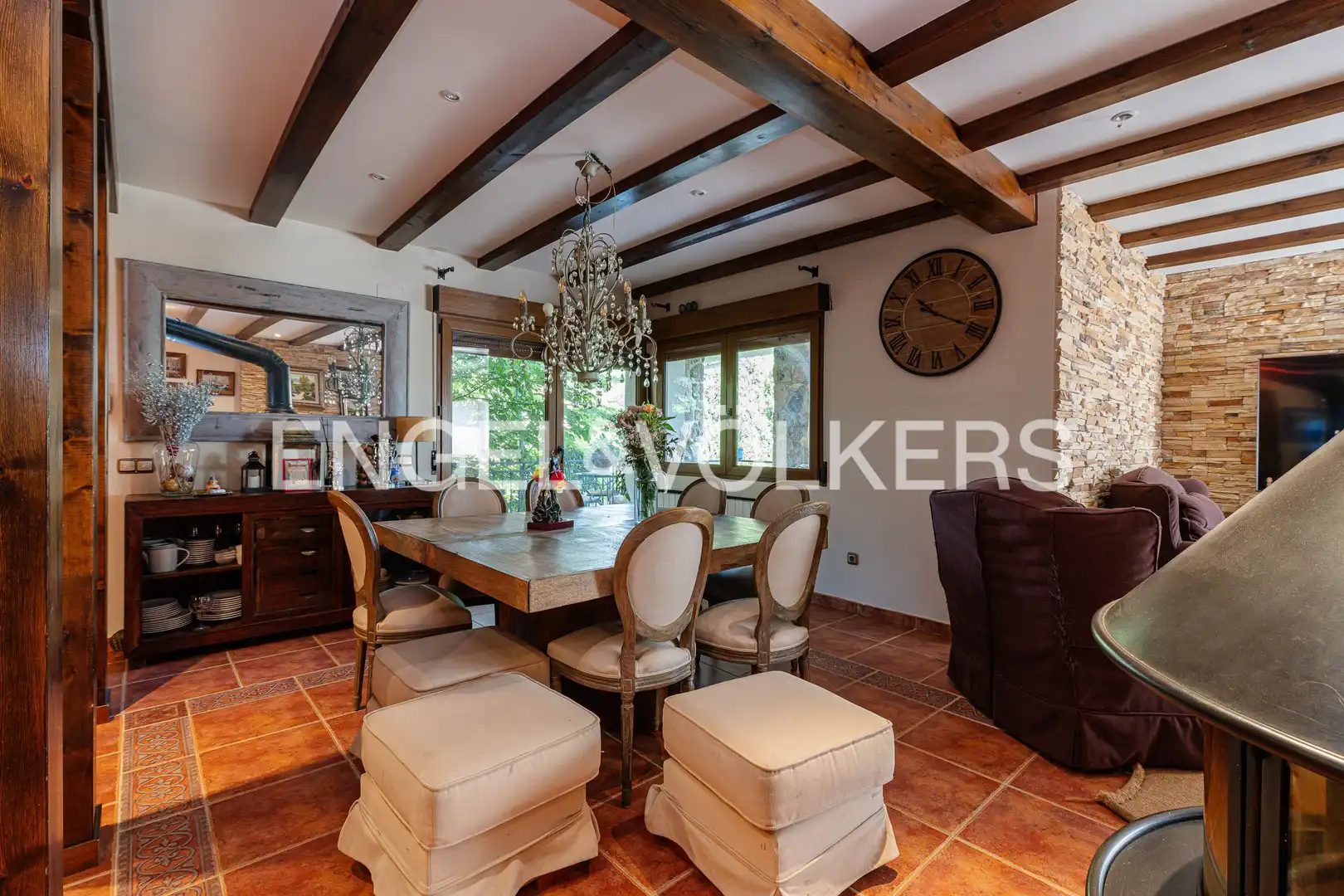 Dining room of Houses for sale in Becerril de la Sierra  with Heating, Private garden and Terrace