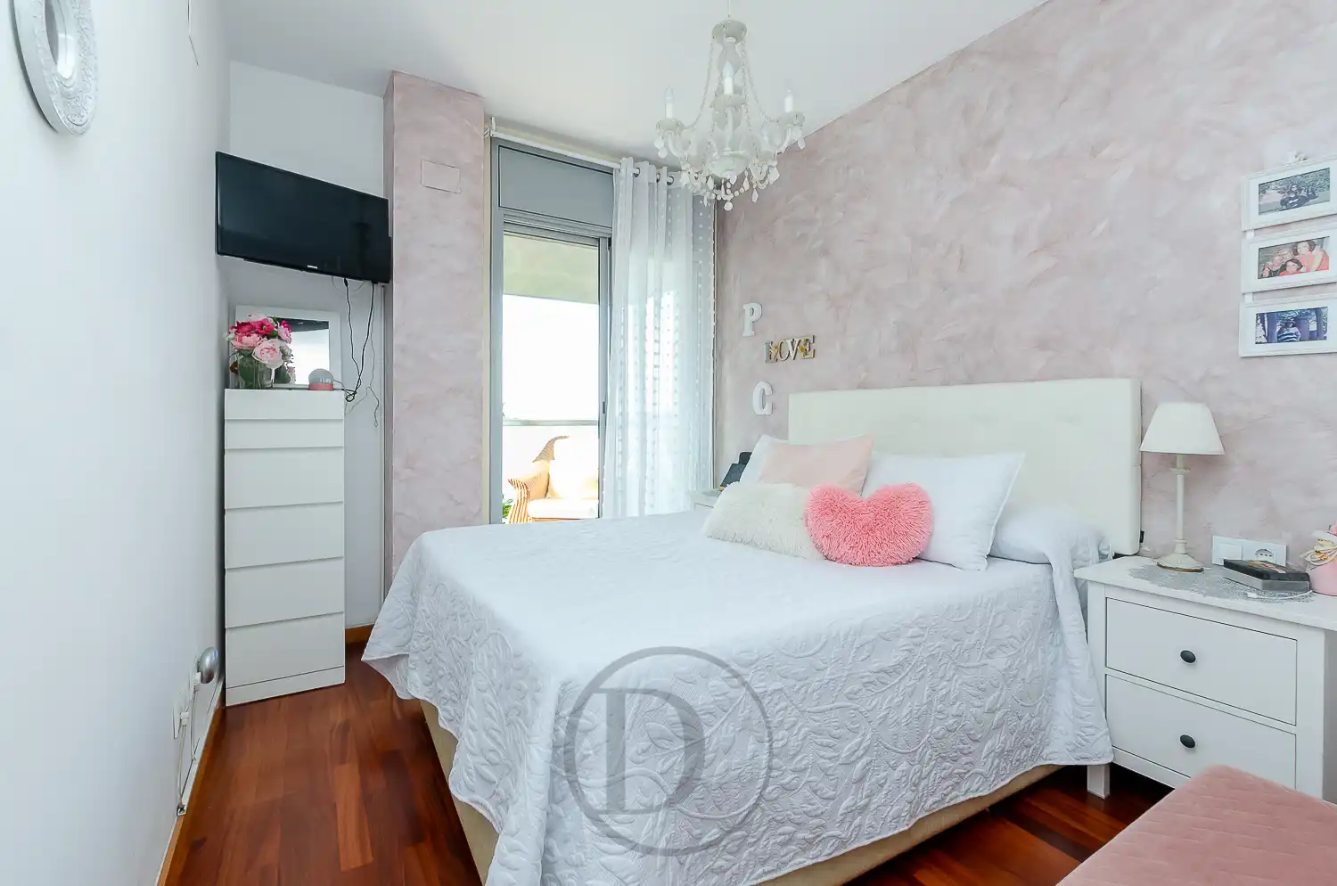 Schlafzimmer von Wohnung zum Verkauf in Esplugues de Llobregat mit Klimaanlage, Terrasse und Balkon