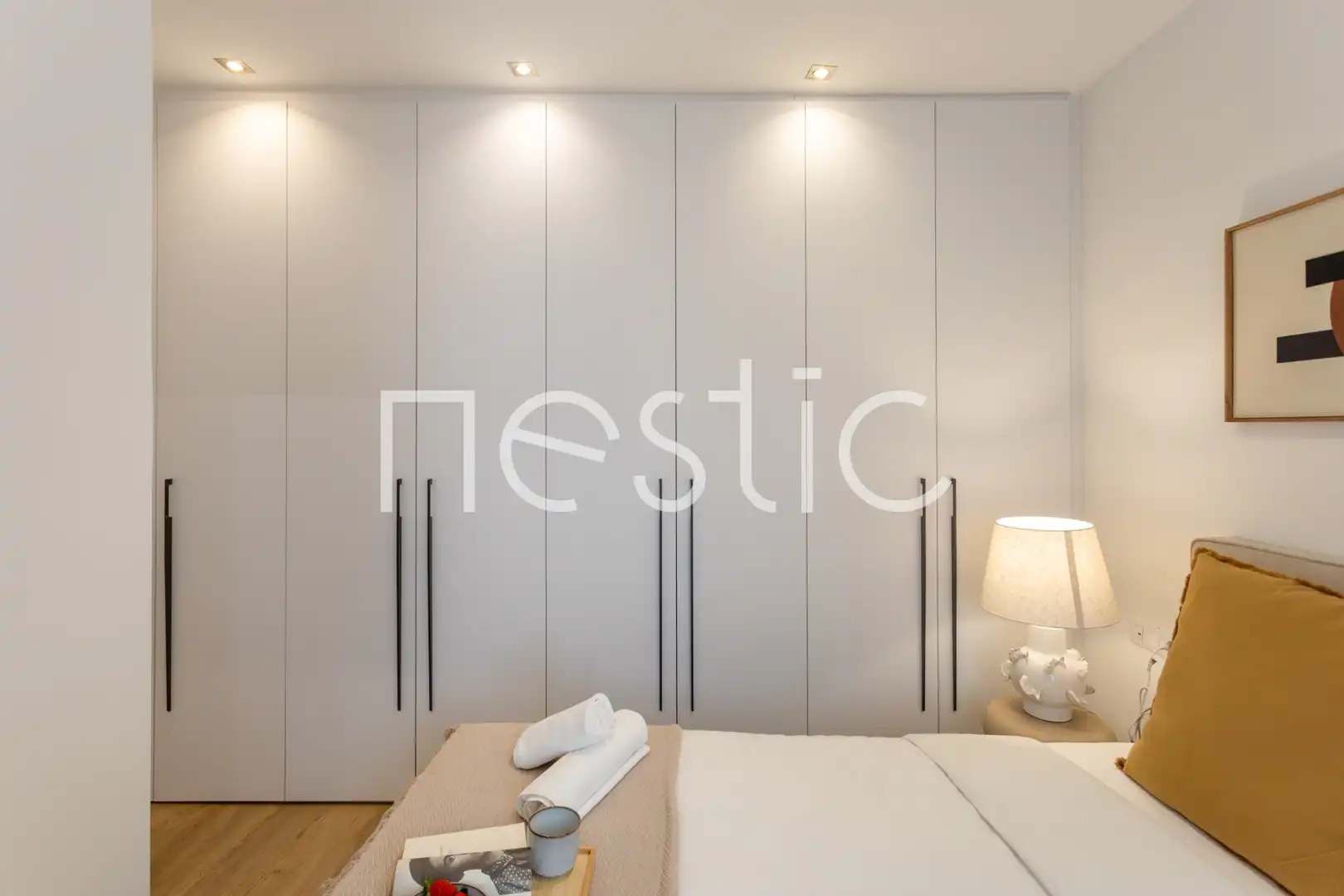 Habitación de Apartamento de alquiler en Madrid con Aire acondicionado, Calefacción y Amueblado