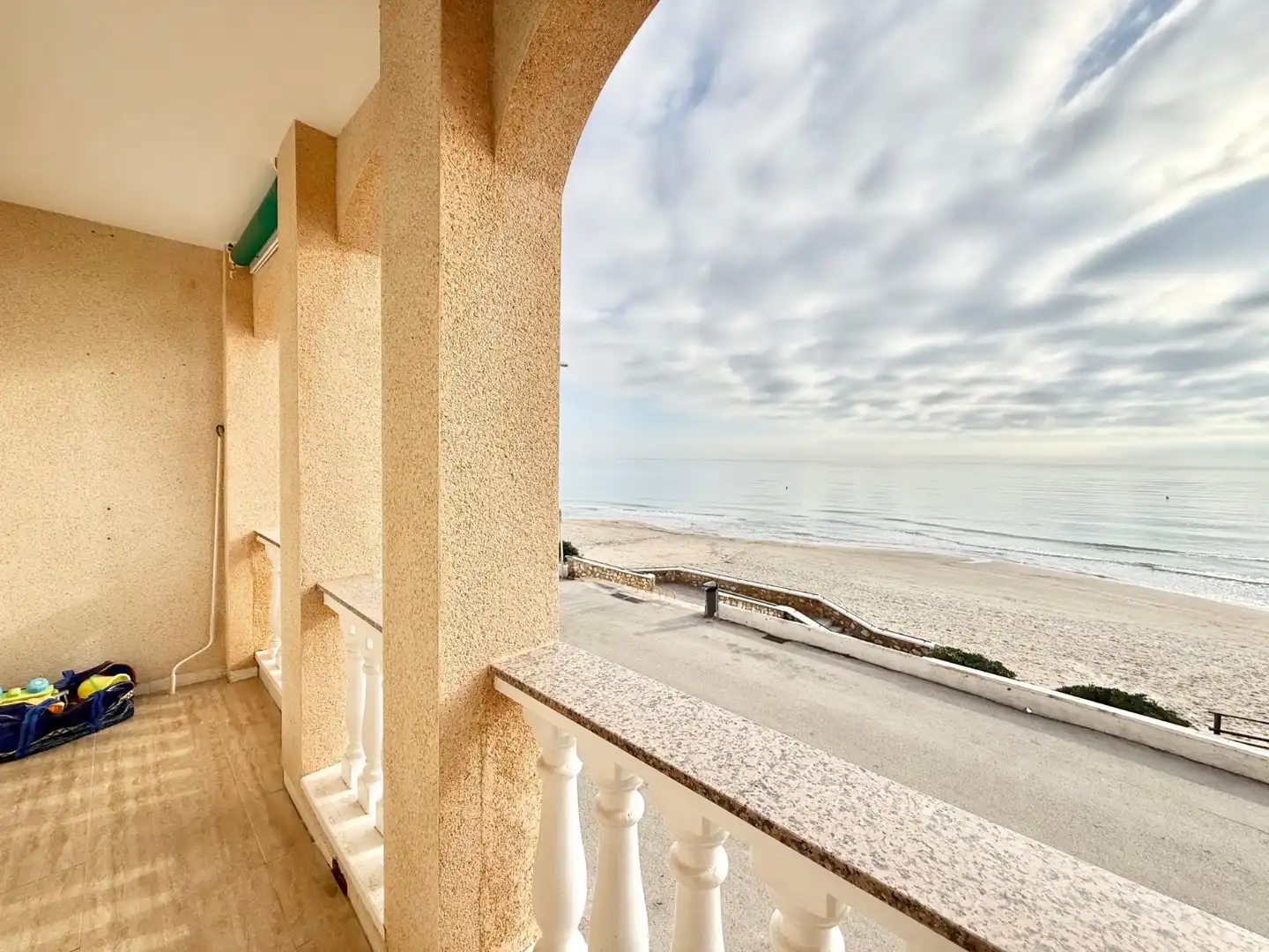 Balcony of Flat for rent in Pilar de la Horadada  with Air Conditioner, Heating and Furnished