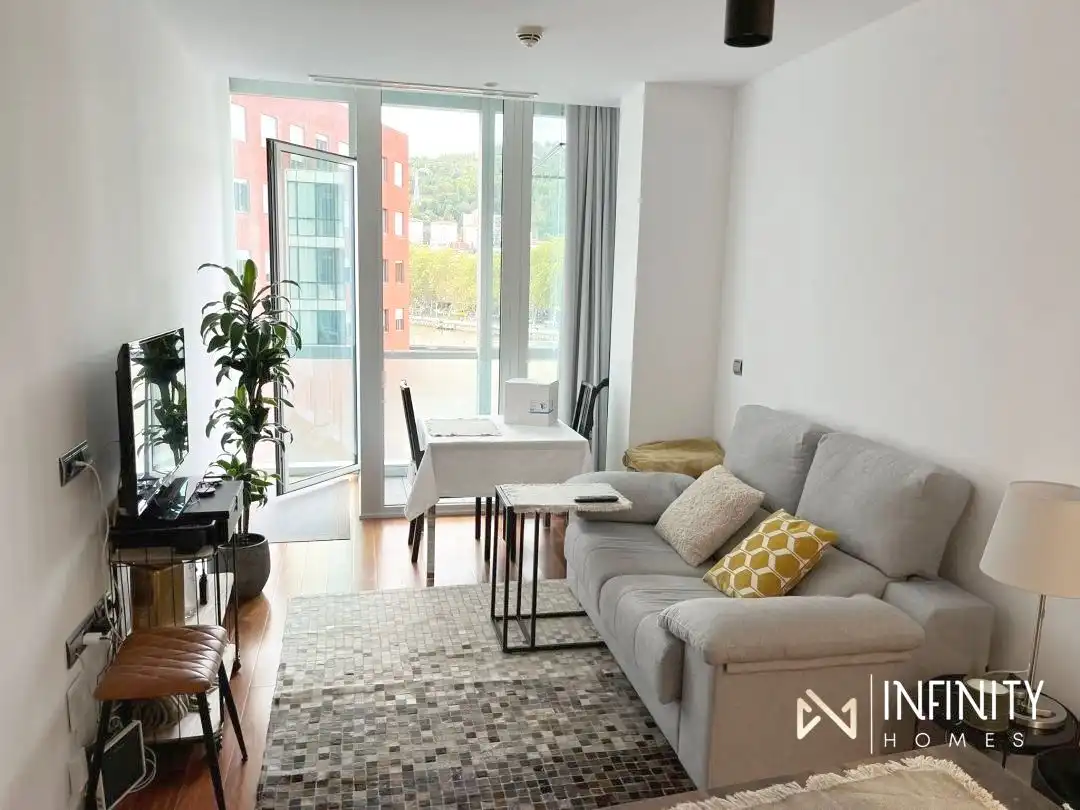 Living room of Flat for rent in Bilbao   with Air Conditioner, Heating and Terrace