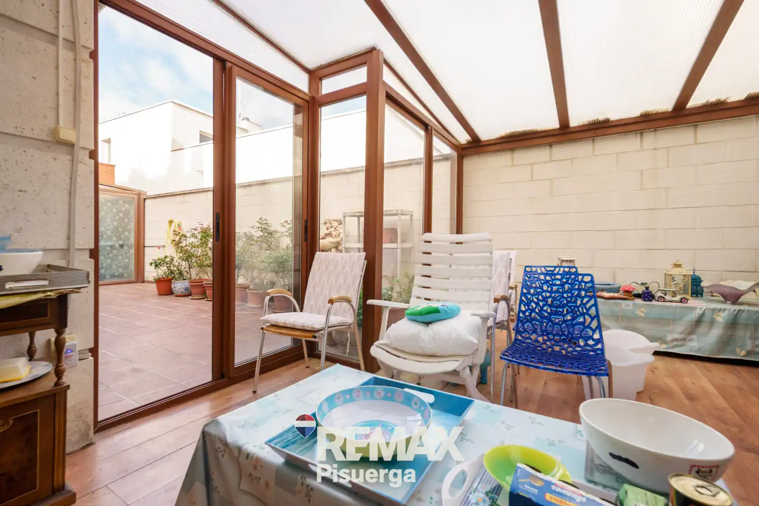 Terraza de Casa o chalet en venta en Laguna de Duero con Aire acondicionado, Calefacción y Jardín privado