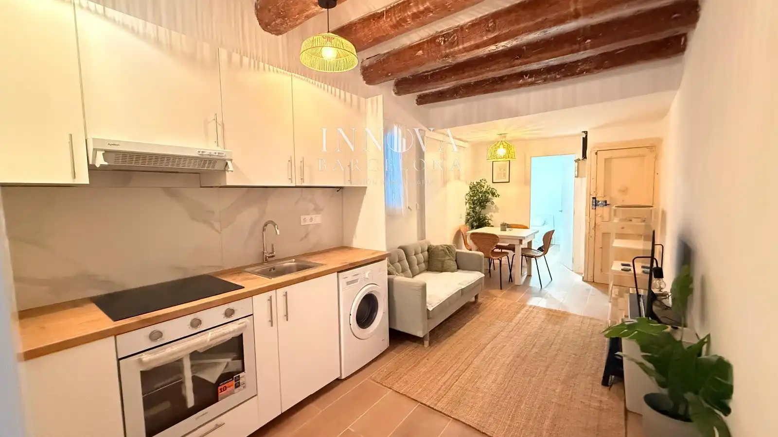 Cocina de Piso en venta en Barcelona con Aire acondicionado, Calefacción y Amueblado