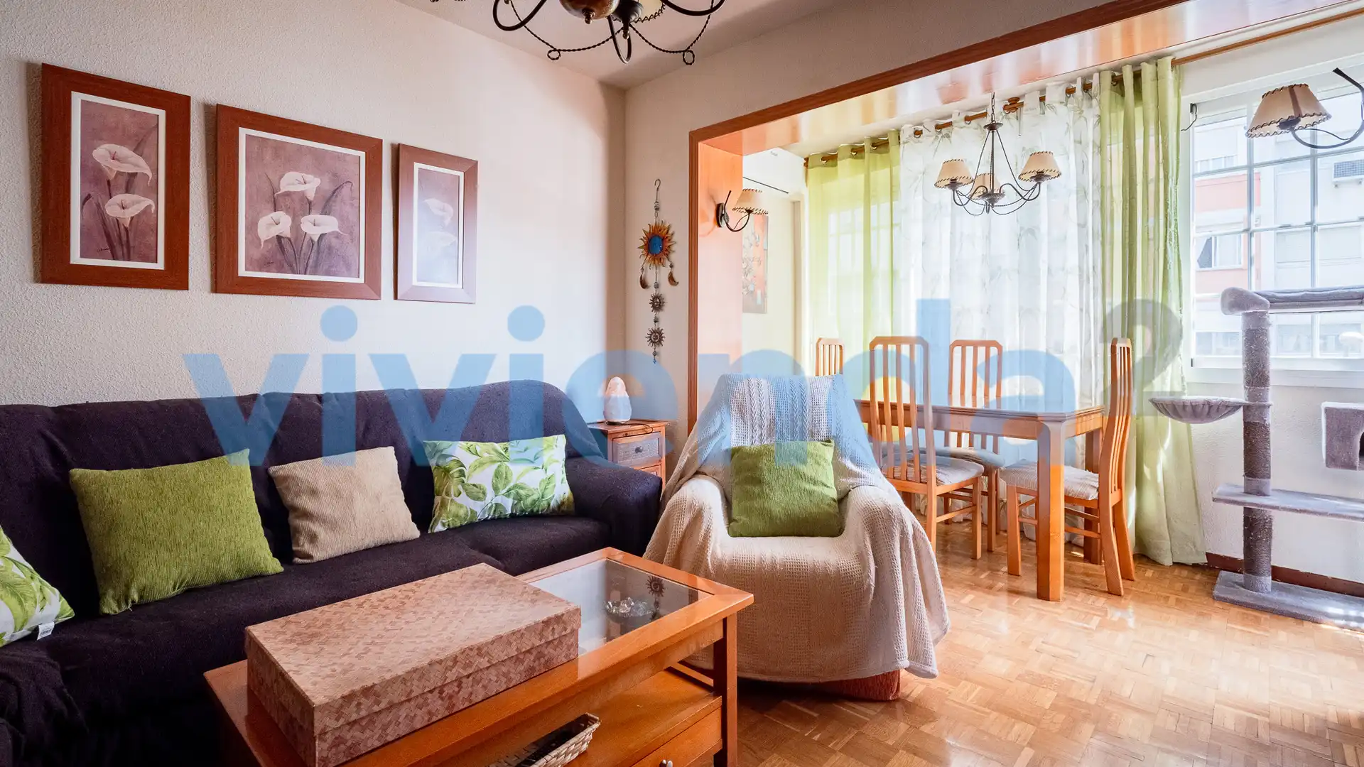 Living room of Flat for sale in  Madrid Capital  with Air Conditioner, Heating and Terrace