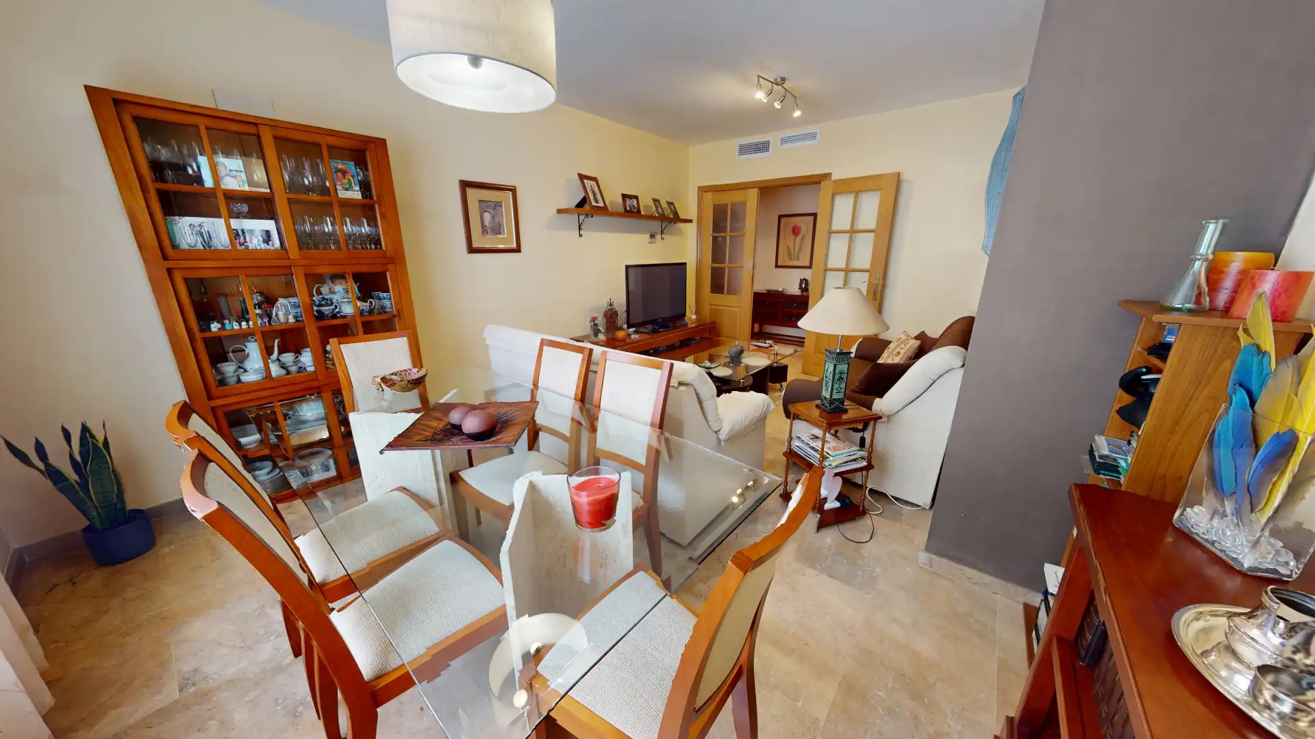 Living room of Flat for sale in El Campello  with Air Conditioner, Storage room and Furnished