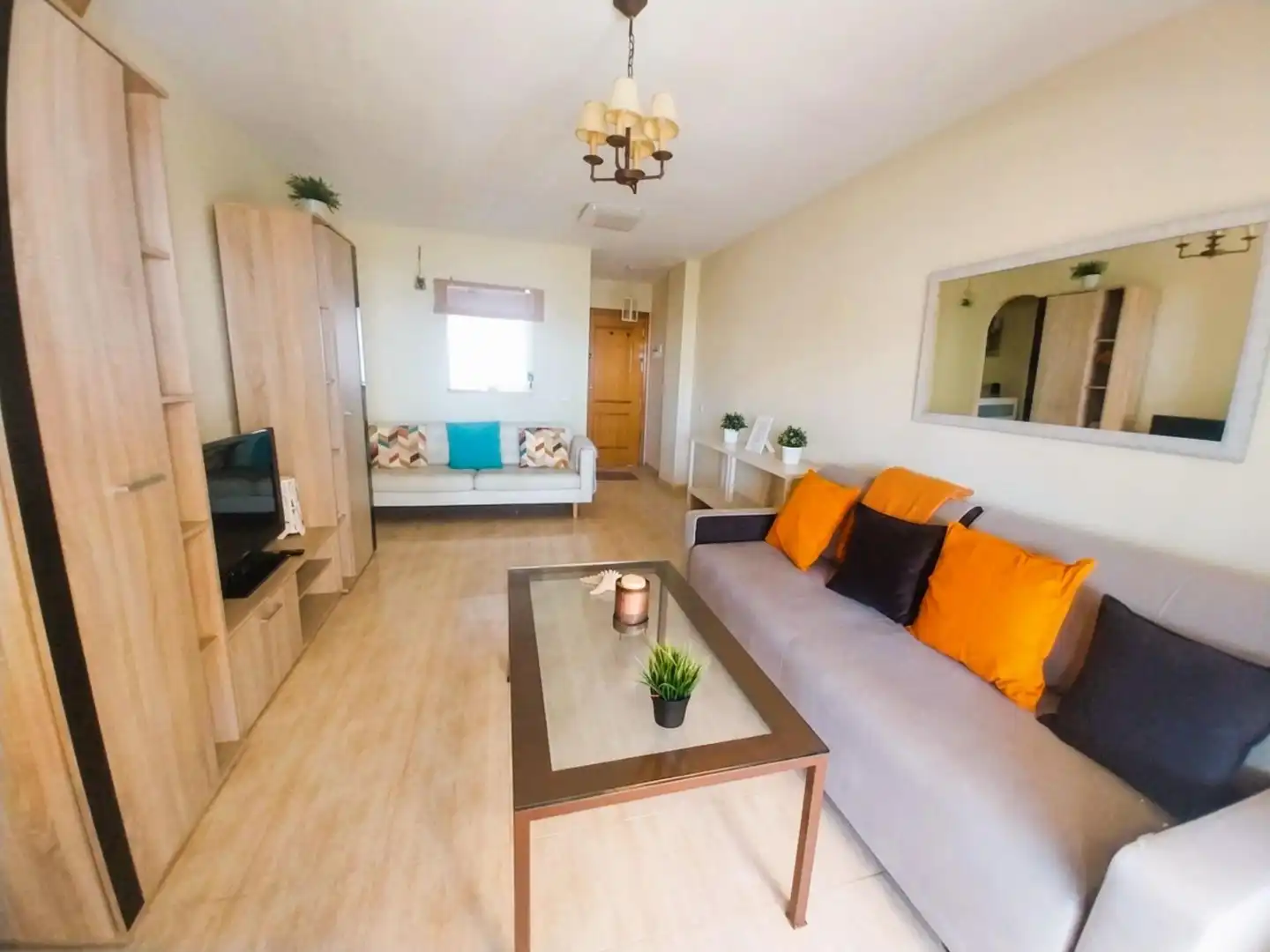 Sala d'estar de Àtic en venda en Mijas amb Aire condicionat, Calefacció i Jardí privat