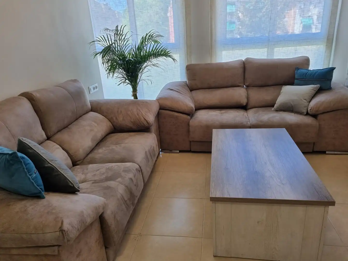 Sala de estar de Dúplex en venta en Sabadell con Terraza, Amueblado y Alarma