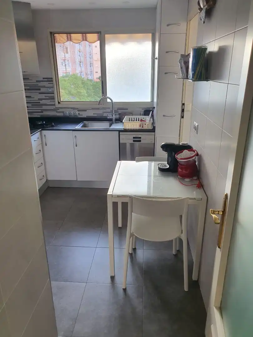 Küche von Wohnung zur Miete in Alicante / Alacant mit Klimaanlage, Parkett und Möbliert