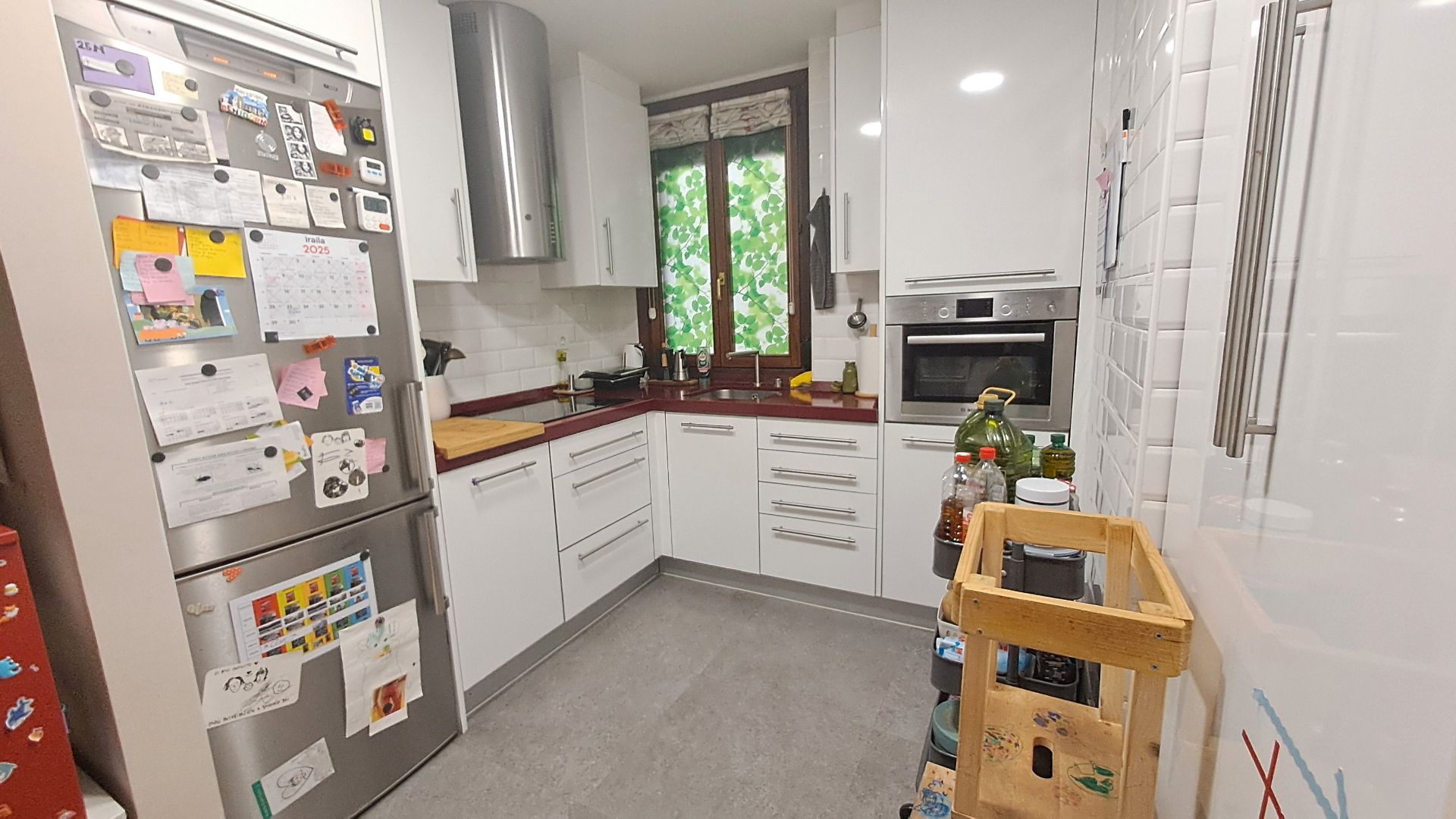 Kitchen of Flat for sale in Bilbao   with Air Conditioner, Heating and Balcony
