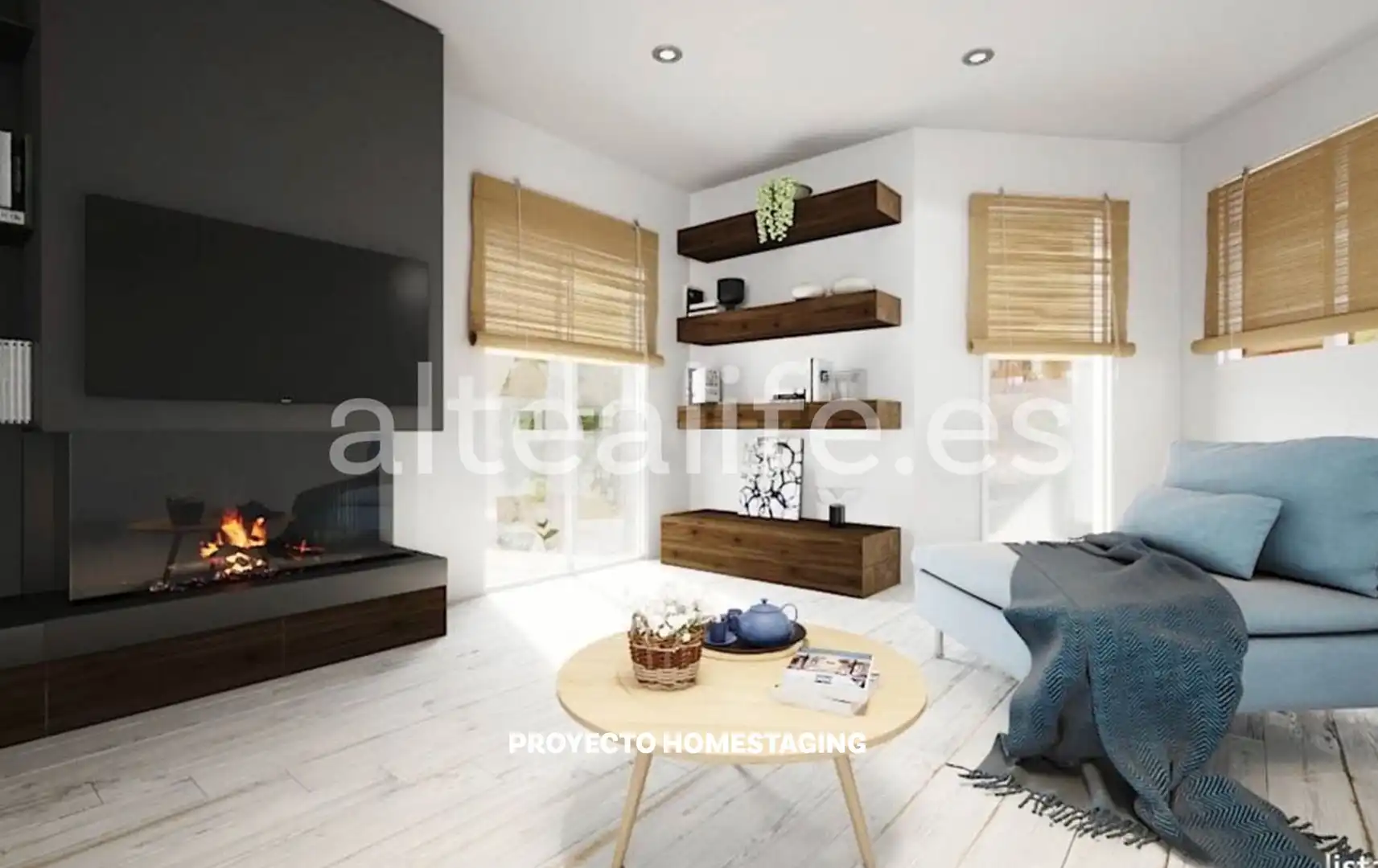 Sala de estar de Casa o chalet en venta en Altea con Aire acondicionado, Calefacción y Jardín privado