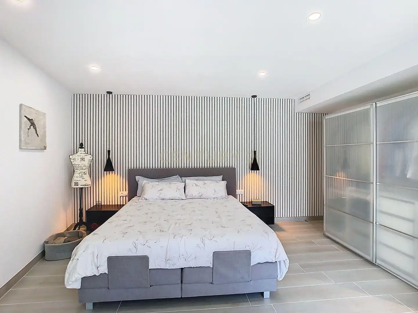 Schlafzimmer von Haus oder Chalet zum Verkauf in Benalmádena mit Klimaanlage, Balkon und Alarm