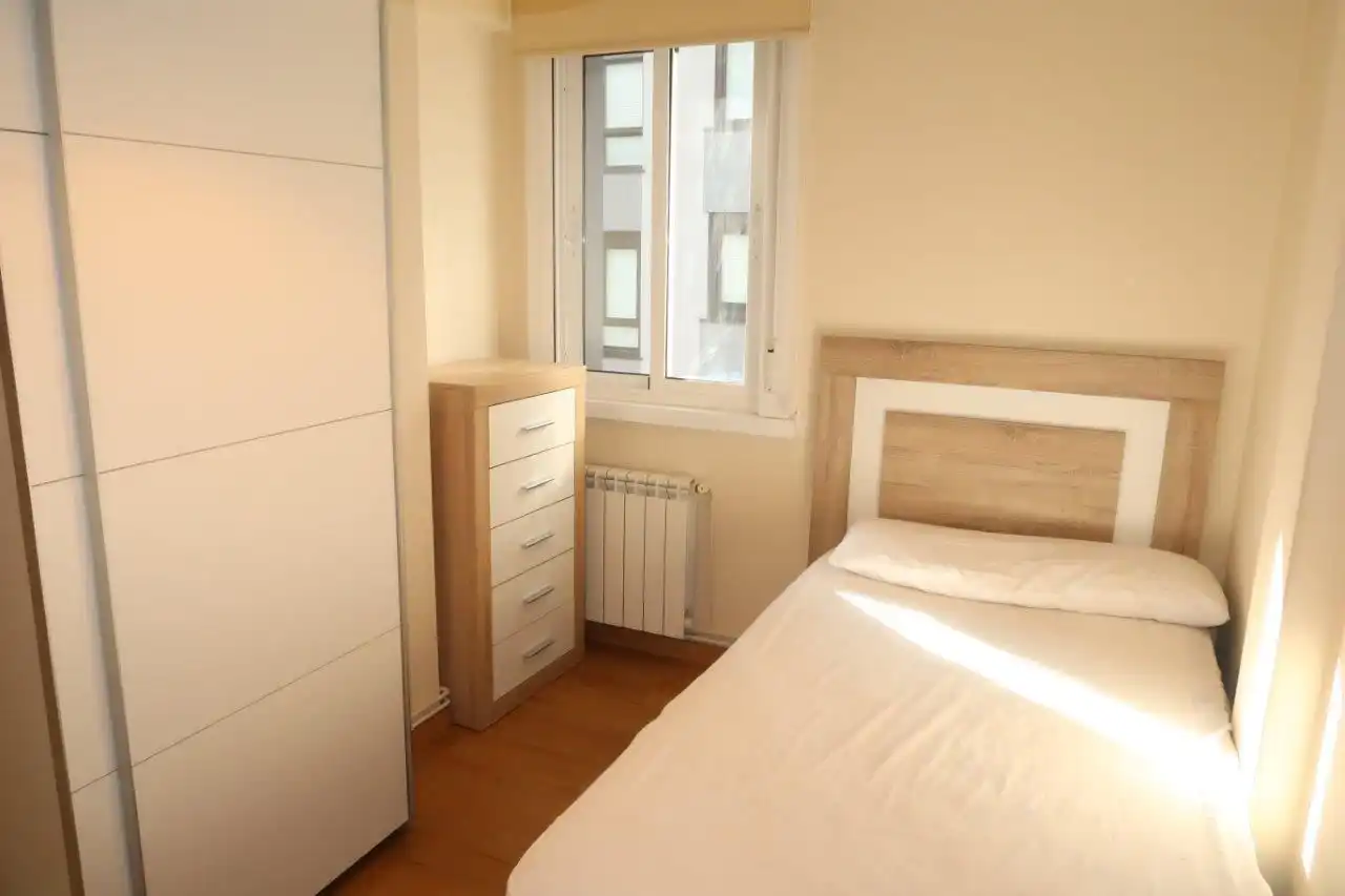 Bedroom of Flat for sale in A Coruña Capital   with Heating, Storage room and Furnished