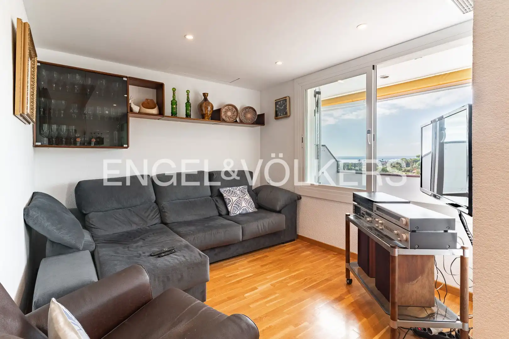 Wohnzimmer von Wohnung zum Verkauf in Sant Vicenç de Montalt mit Heizung, Terrasse und Balkon