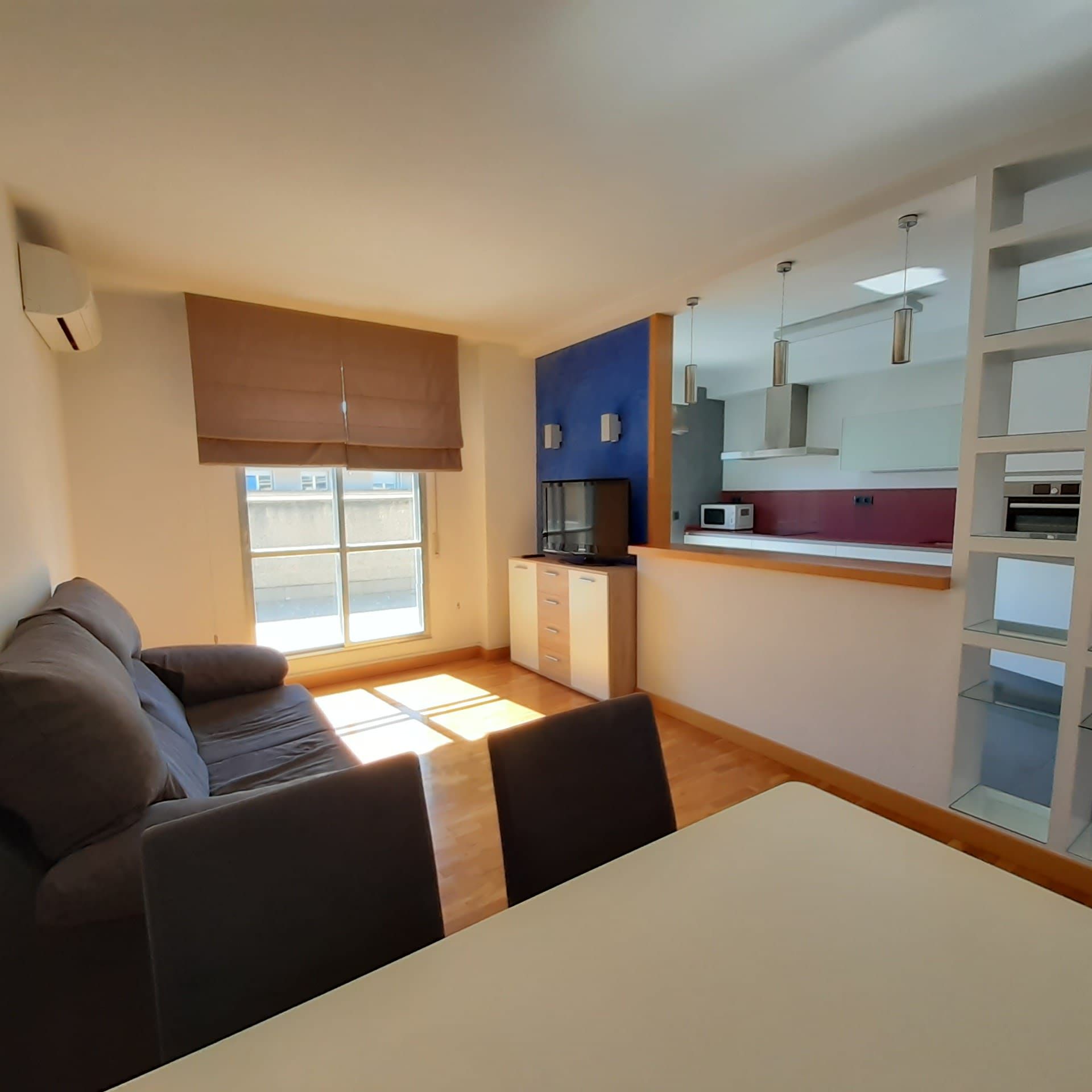 Wohnzimmer von Dachboden zur Miete in Barañáin / Barañain mit Klimaanlage, Heizung und Terrasse