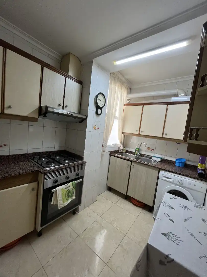 Kitchen of Flat for sale in Cieza  with Air Conditioner, Furnished and Balcony