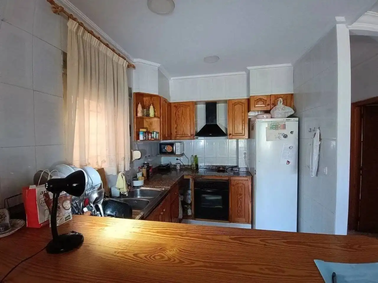 Cocina de Casa adosada en venta en Vilallonga / Villalonga con Terraza y Amueblado