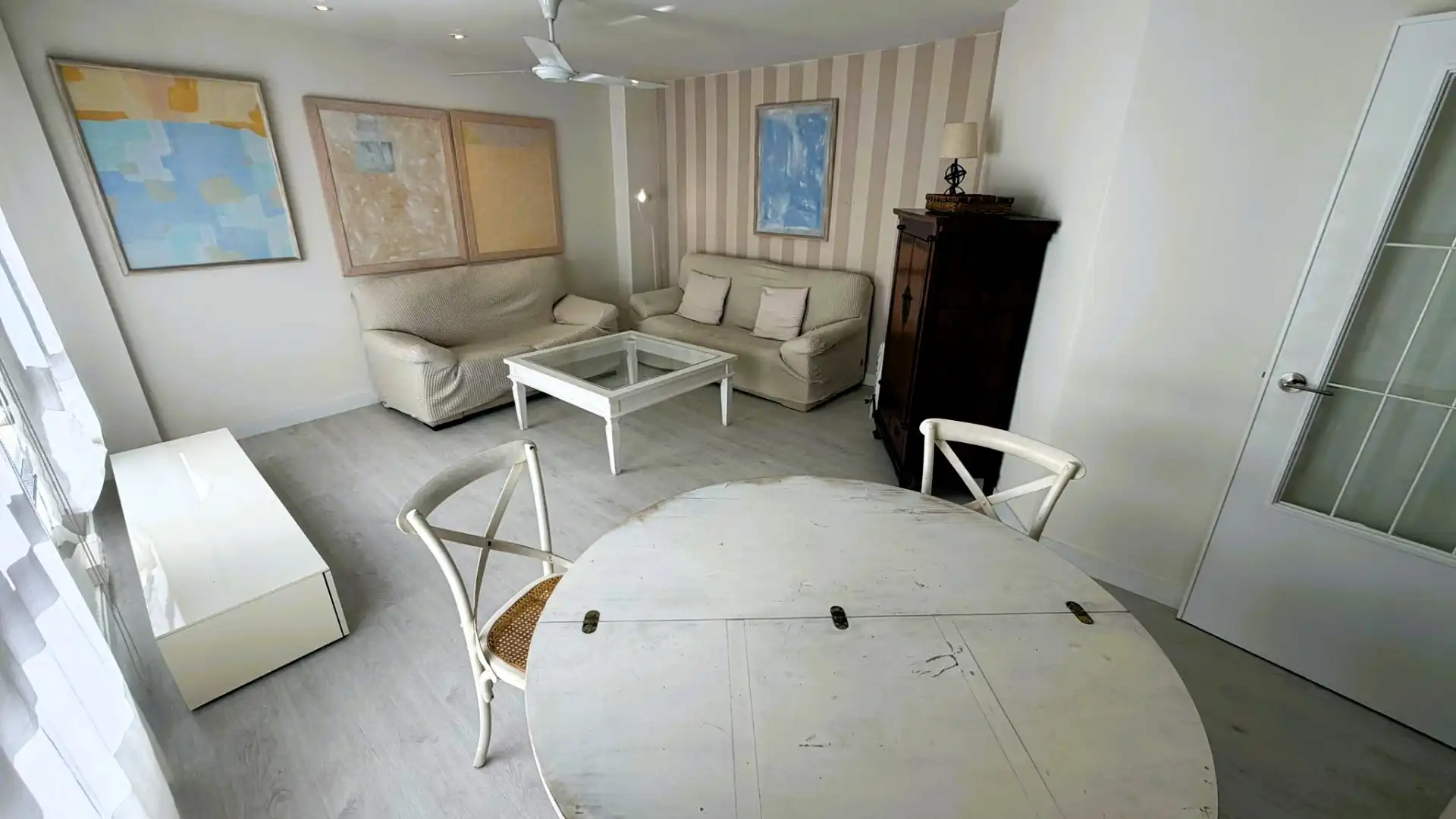 Sala d'estar de Dúplex de lloguer en Valencia amb Aire condicionat, Calefacció i Parquet