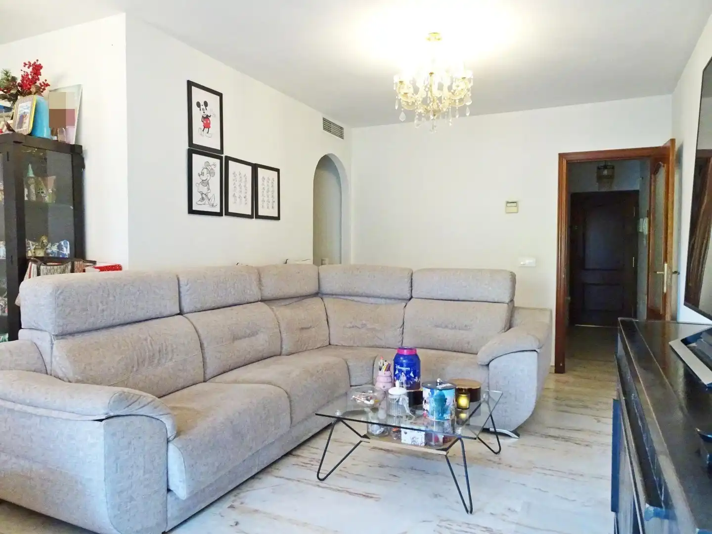 Sala de estar de Piso en venta en Málaga con Aire acondicionado, Terraza y Amueblado
