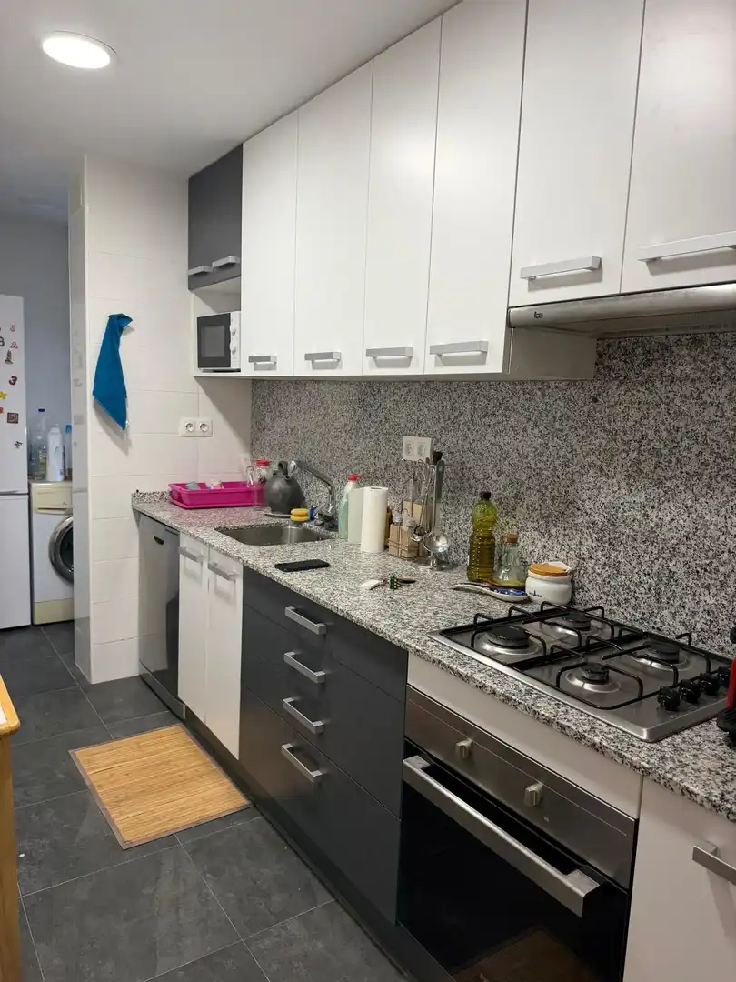 Kitchen of Attic for rent in Lleida  with Air Conditioner, Terrace and Furnished