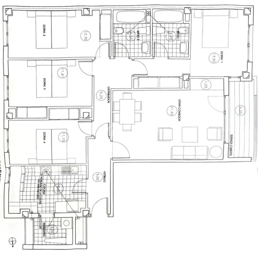 Wohnung zum Verkauf in Las Rozas de Madrid mit Klimaanlage, Heizung und Terrasse