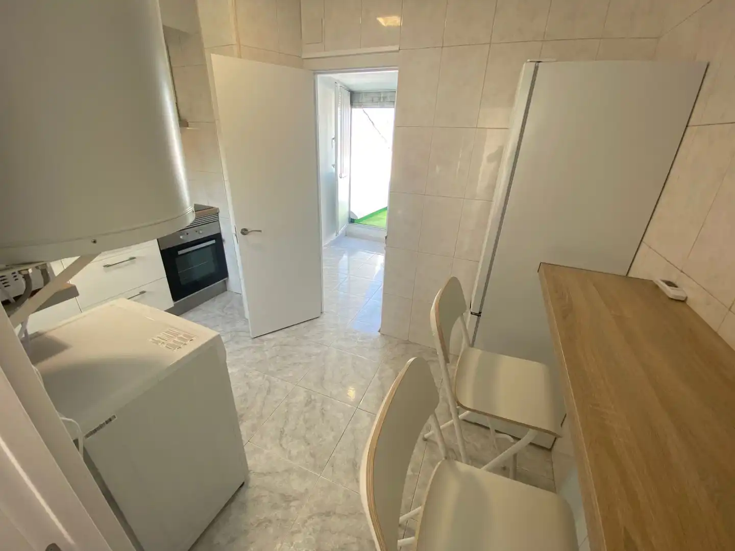 Kitchen of Attic for rent in Madrid  with Heating, Terrace and Furnished