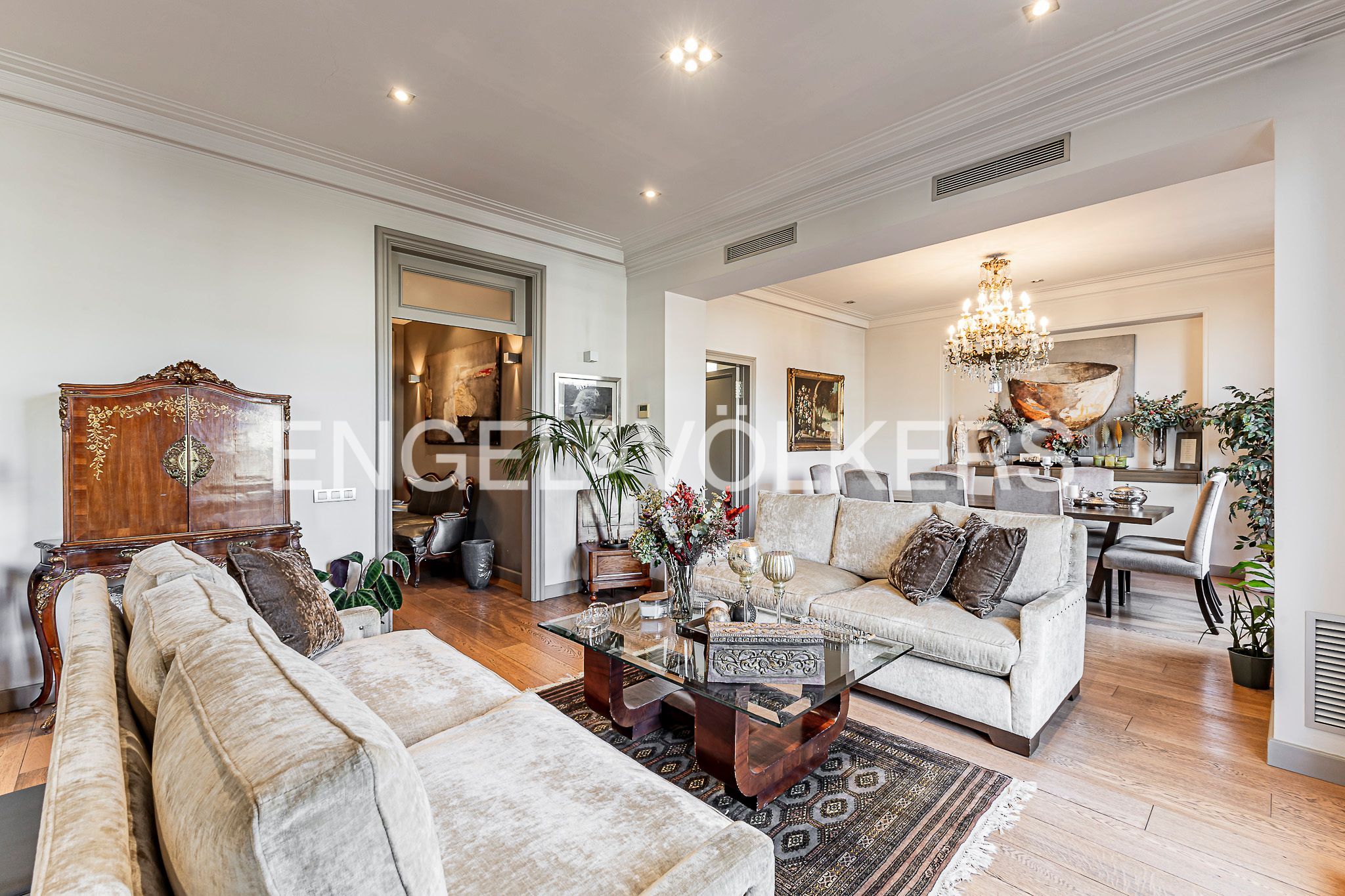 Sala de estar de Ático en venta en  Barcelona Capital con Aire acondicionado, Calefacción y Parquet
