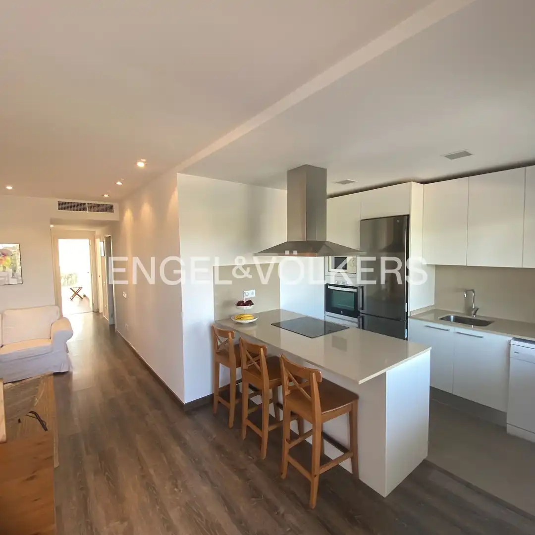 Küche von Wohnung zur Miete in Sitges mit Klimaanlage, Heizung und Terrasse