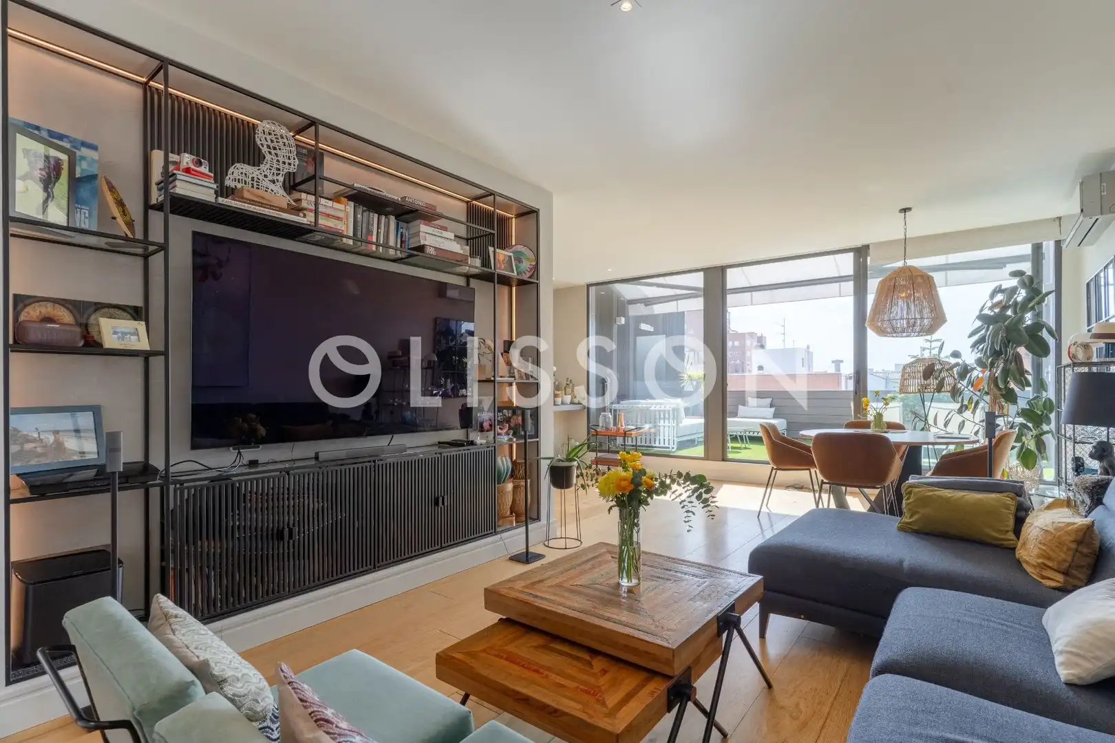 Sala de estar de Ático en venta en Madrid con Aire acondicionado, Calefacción y Terraza