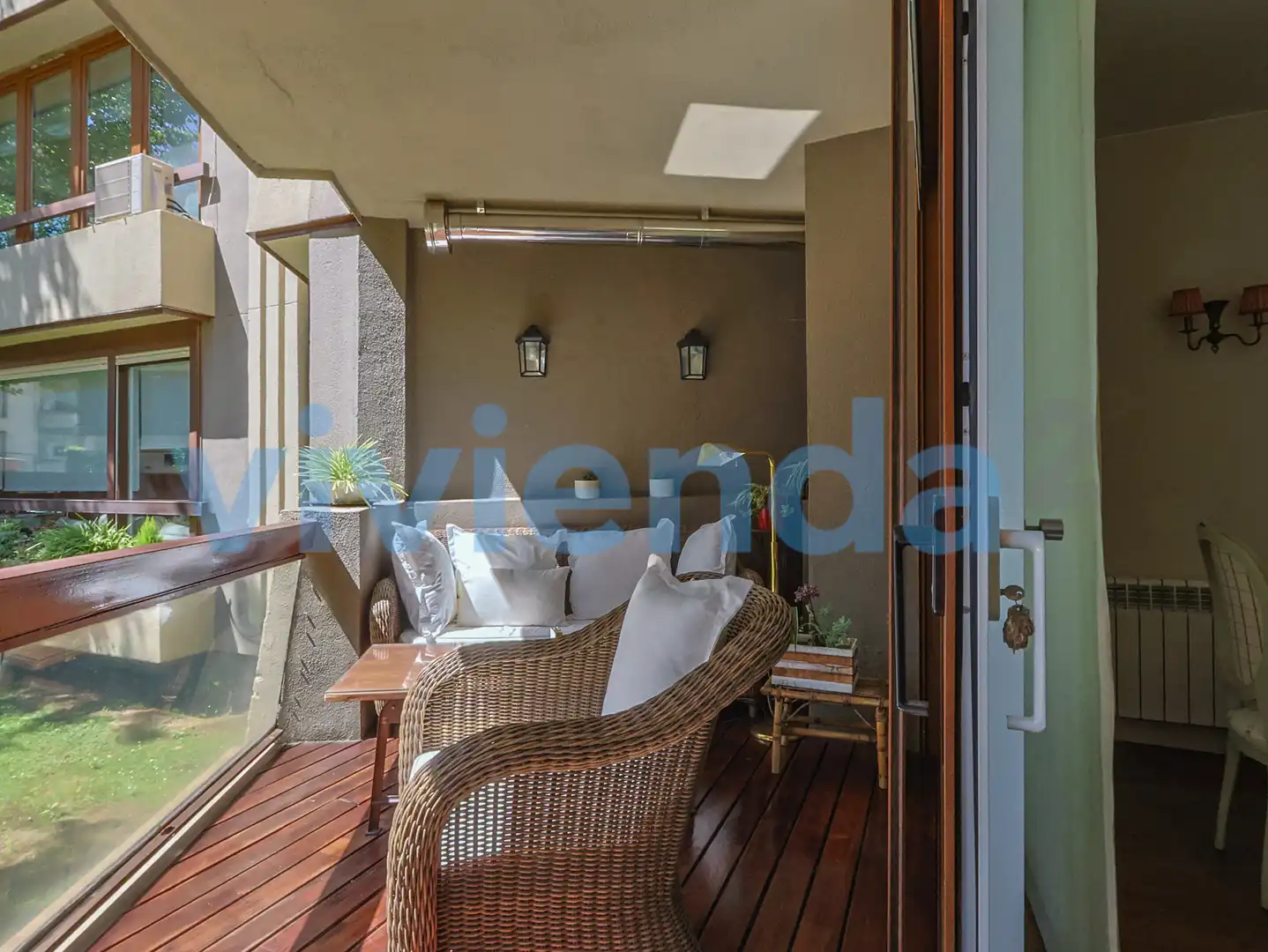 Balcony of Flat for sale in Madrid  with Air Conditioner, Heating and Terrace