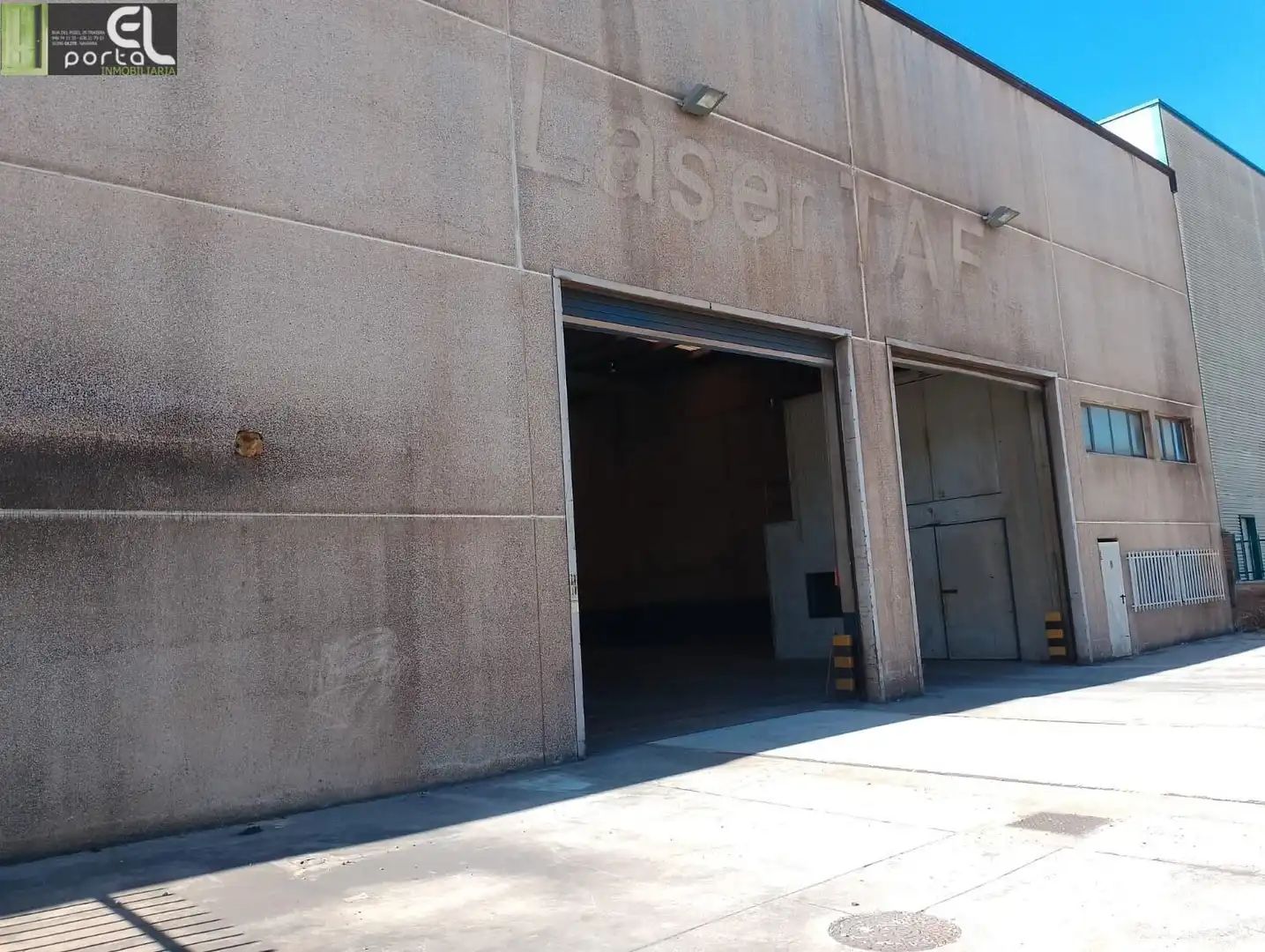 Vista exterior de Nave industrial de alquiler en Tafalla