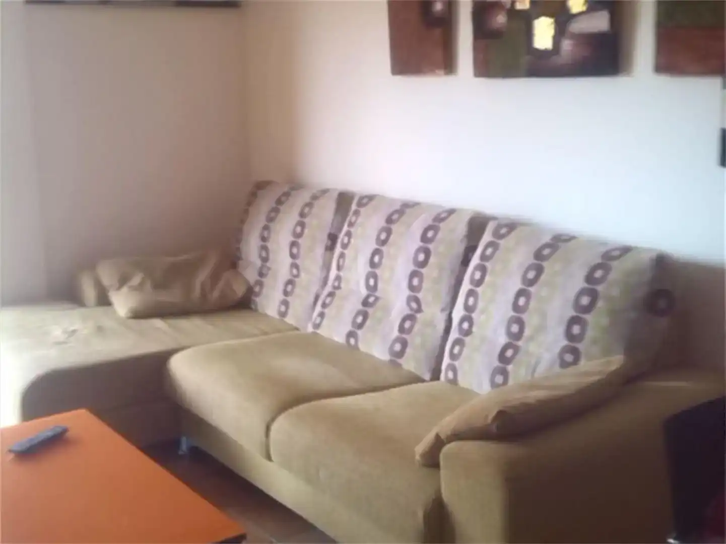 Wohnzimmer von Wohnung zur Miete in La Antilla mit Klimaanlage, Privatgarten und Parkett